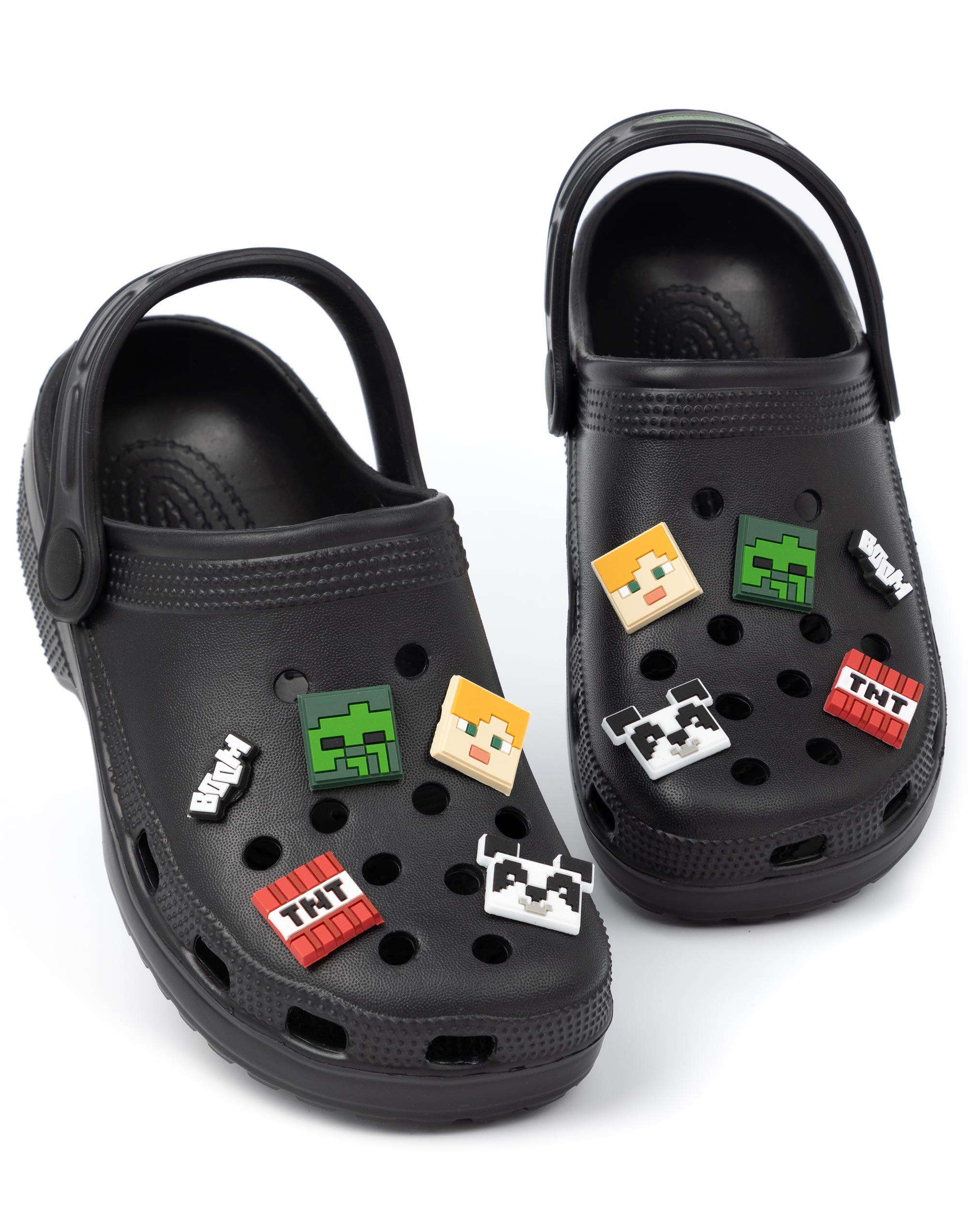 Minecraft Schwarz Charakter Gesicht Clogs Unisex Kinder - Bild 10 von 51