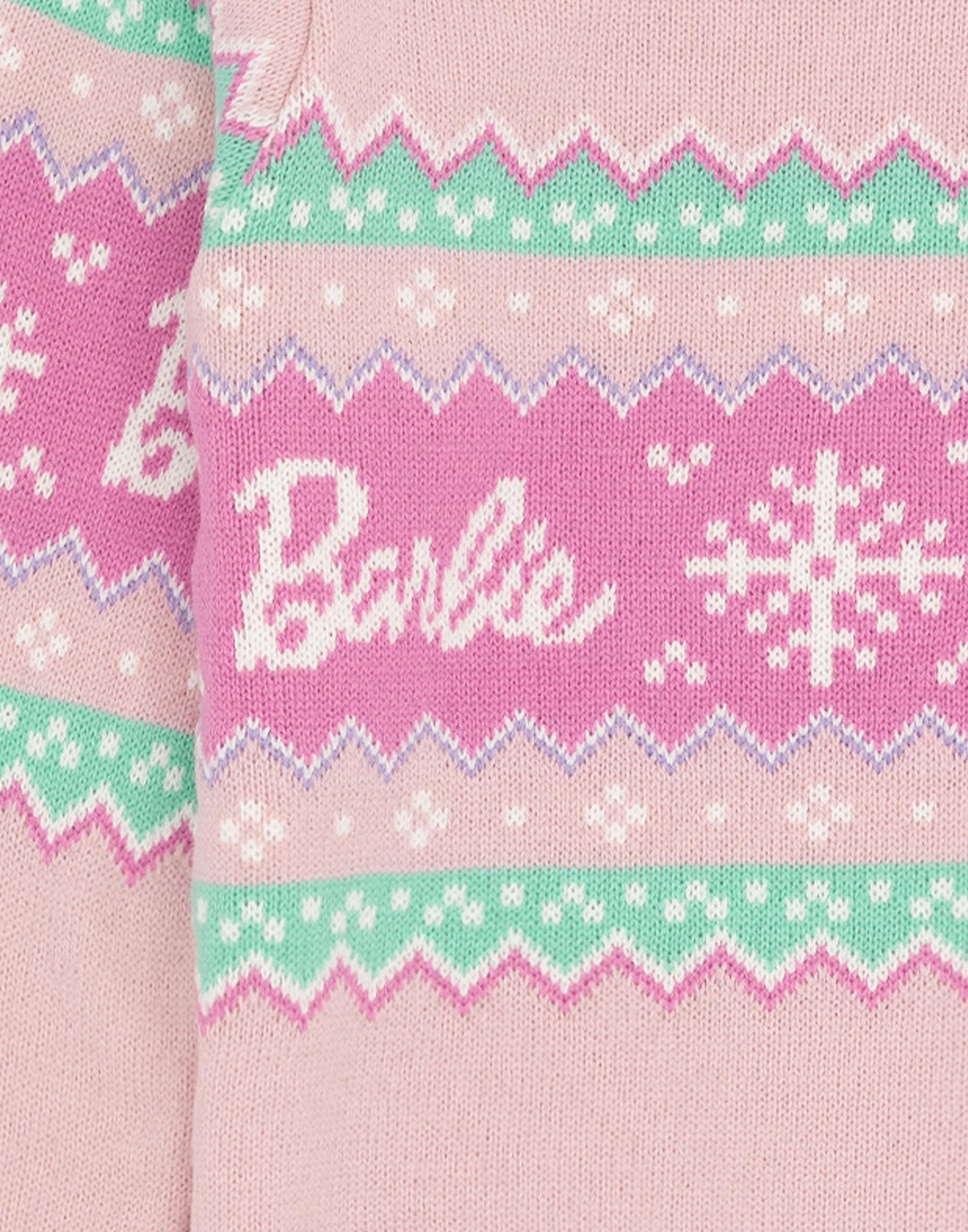 Barbie Rosa Barbie Logo Navidad Jersey Niñas - Imagen 17 de 43