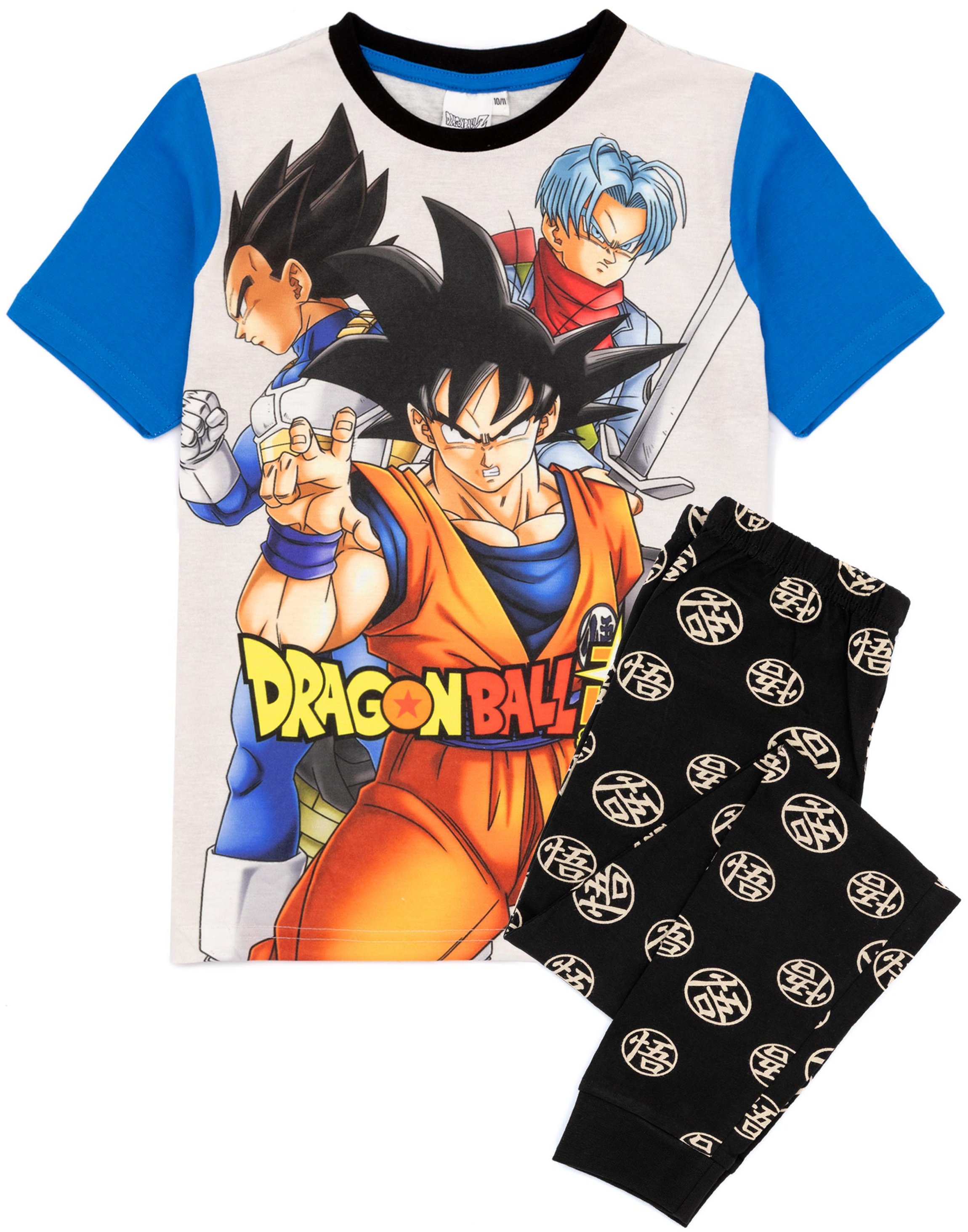 Dragon Ball Z Grey Goku Short Sleeve Long Leg Pyjama Set