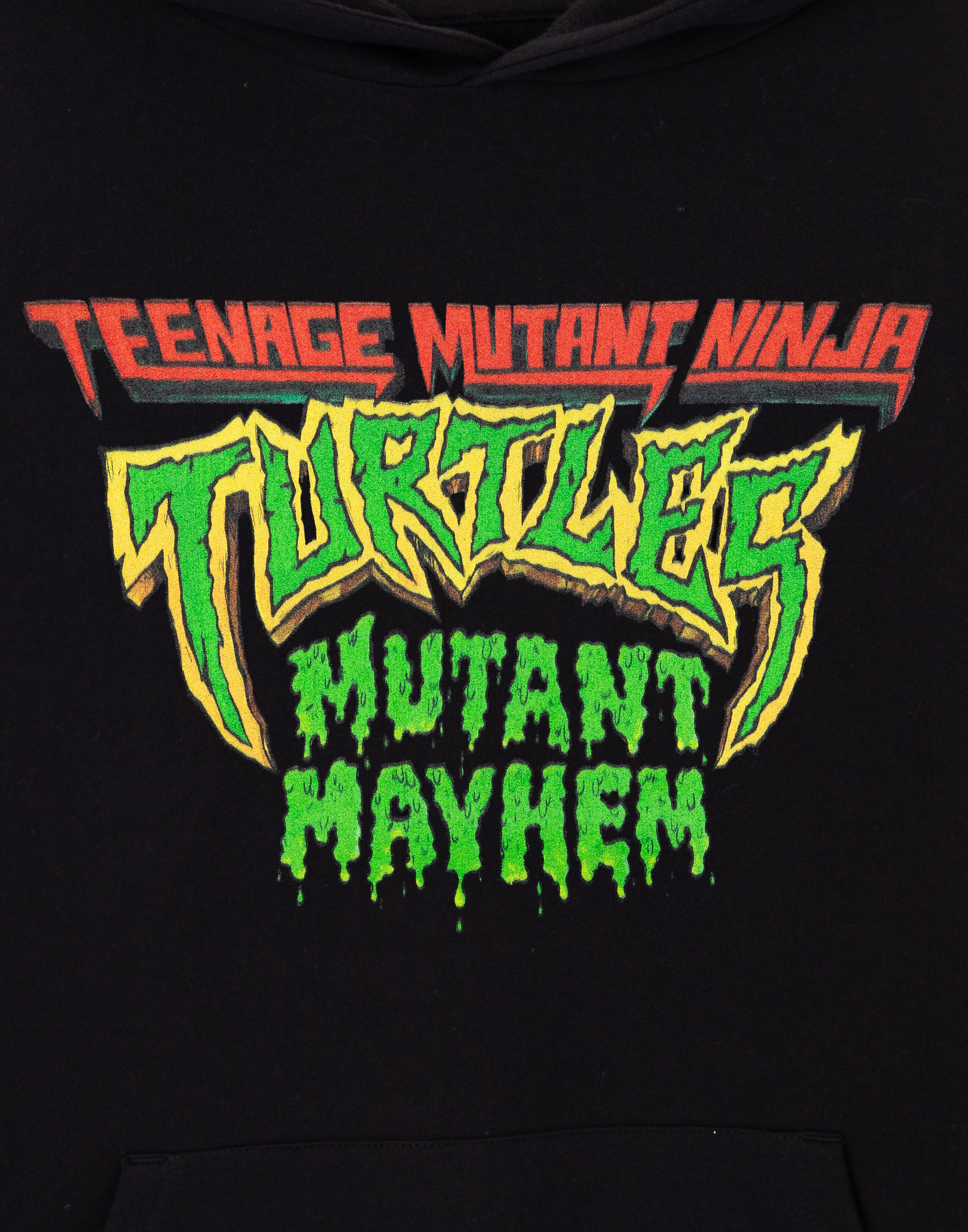 Teenage Mutant Ninja Turtles Black Mutant Mayhem Logo Hoodie Mens - Picture 15 of 59