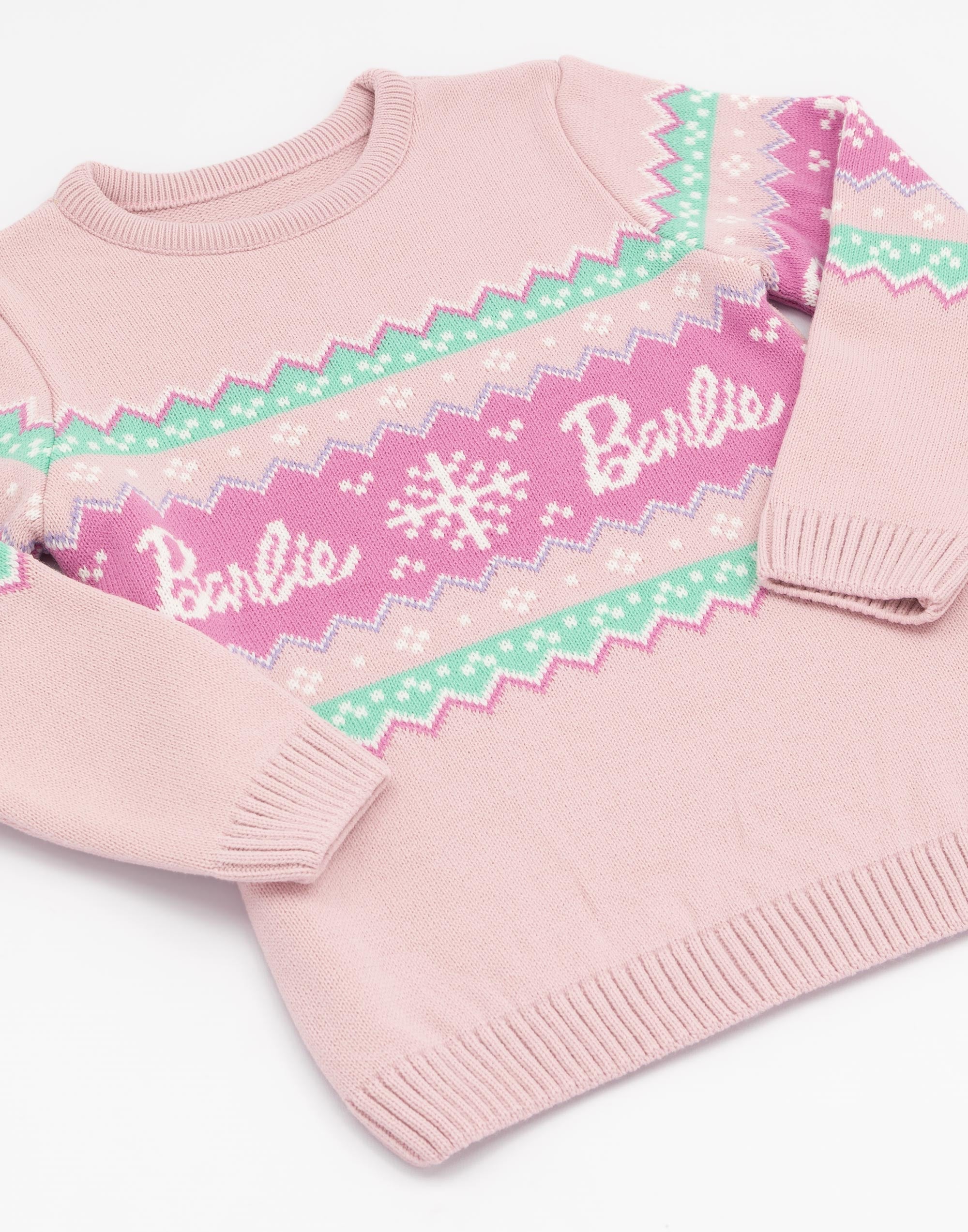 Barbie Rosa Barbie Logo Navidad Jersey Niñas - Imagen 14 de 43