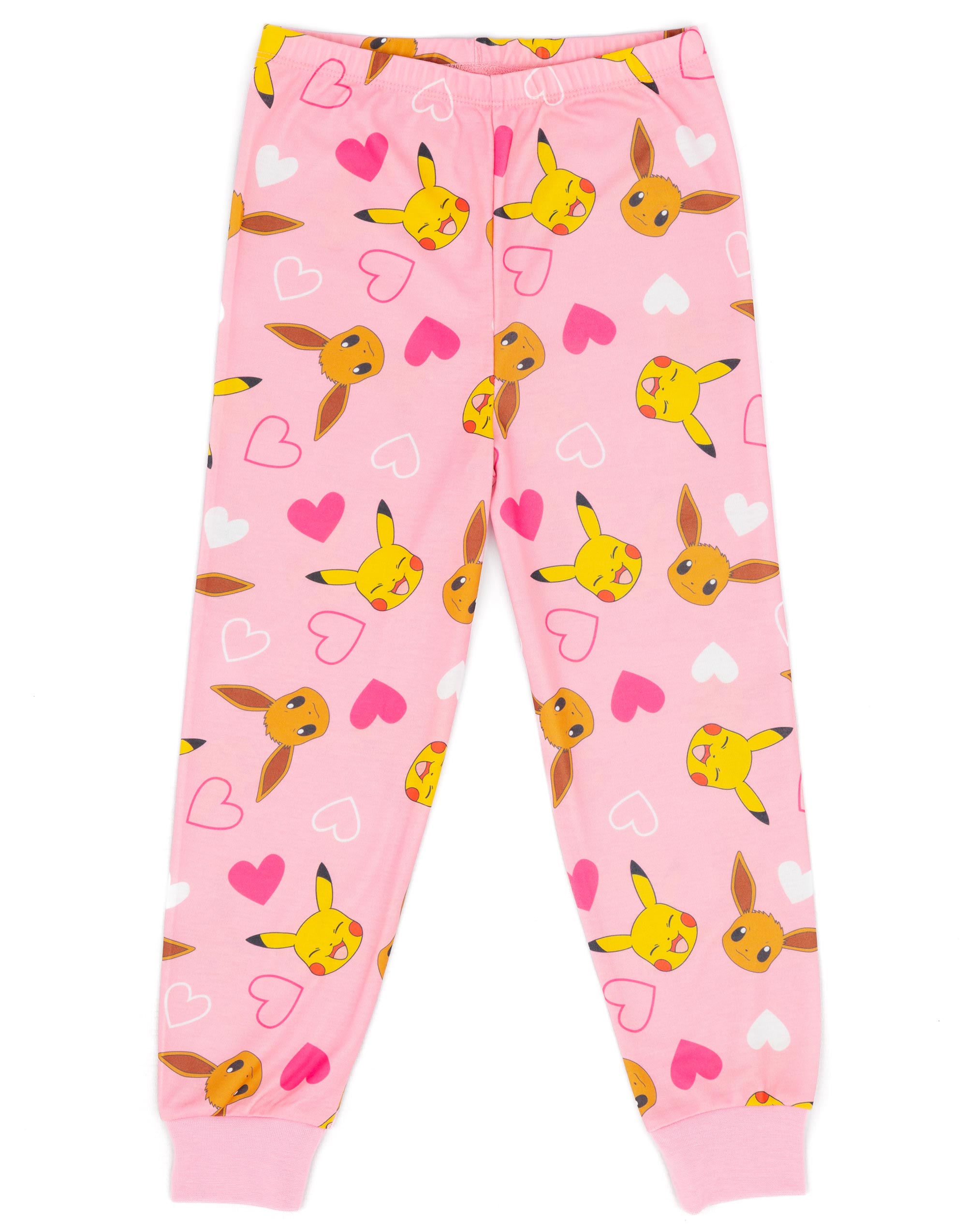 Pokemon Rosa Manga Larga Pierna Larga Conjunto Pijama (Niñas) - Imagen 13 de 34