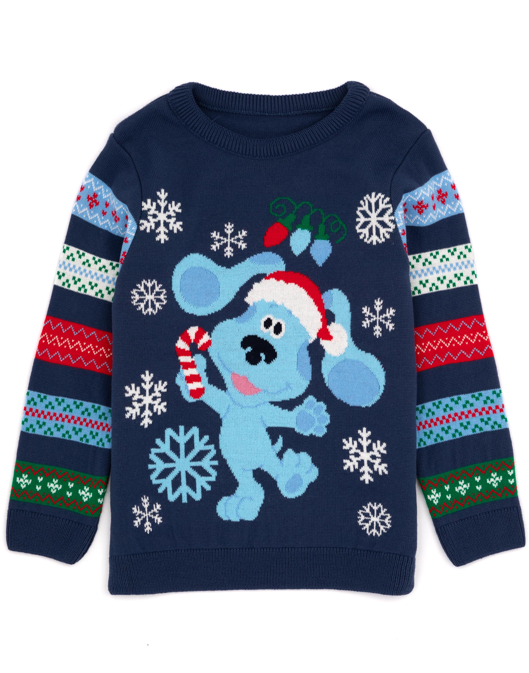 Blue's Clues & You! Blue Blue Christmas Jumper Boys - Picture 10 of 34