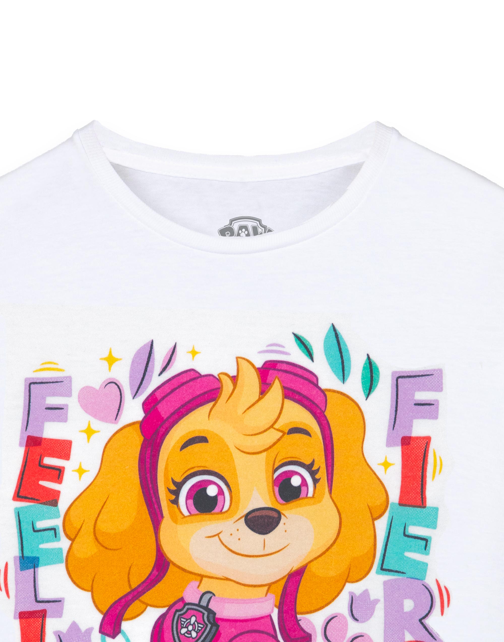 Camiseta de manga corta Paw Patrol blanca Feeling Fierce para niñas - Imagen 12 de 27
