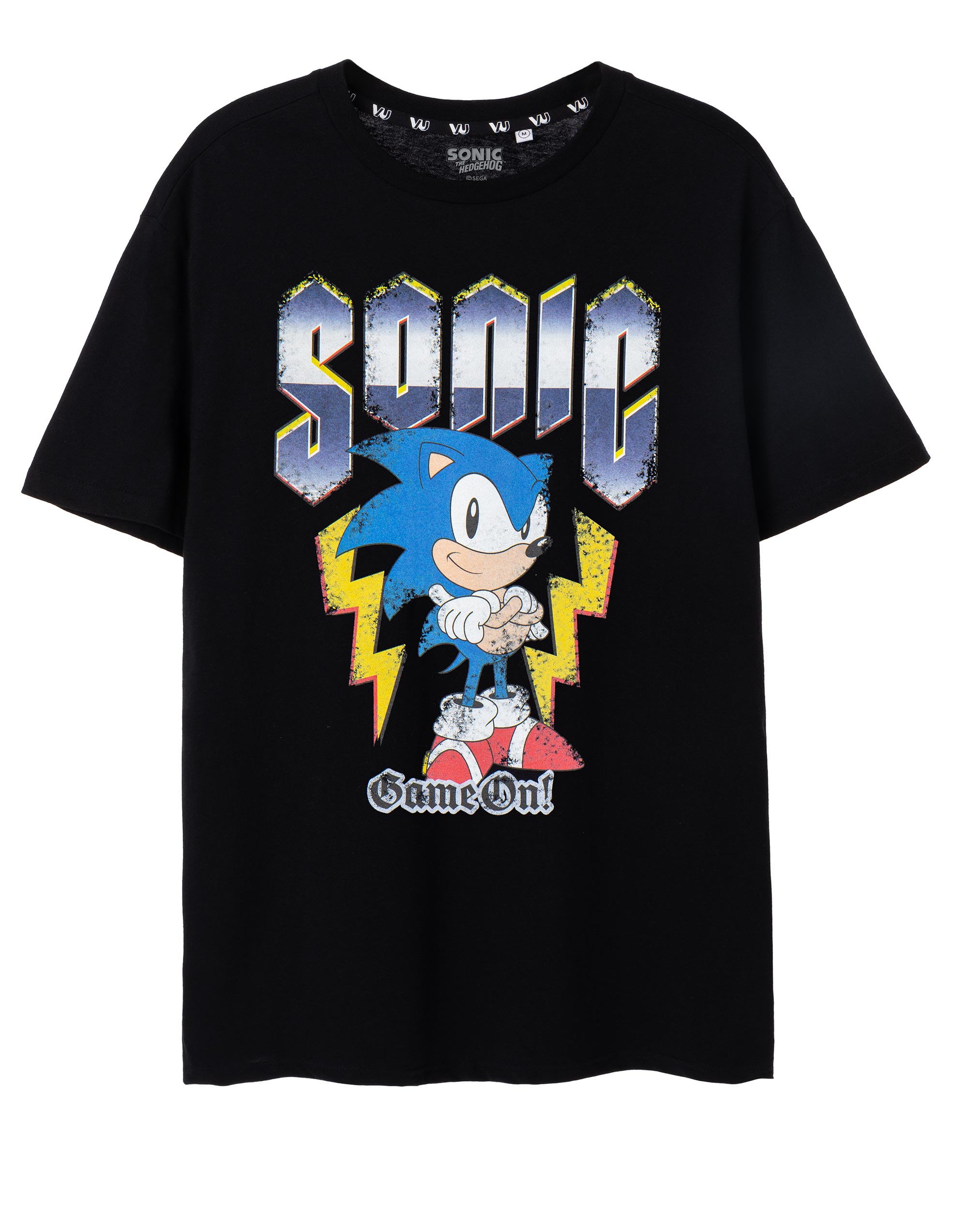 Игра Sonic the Hedgehog Schwarzes на мужской футболке с короткими рукавами