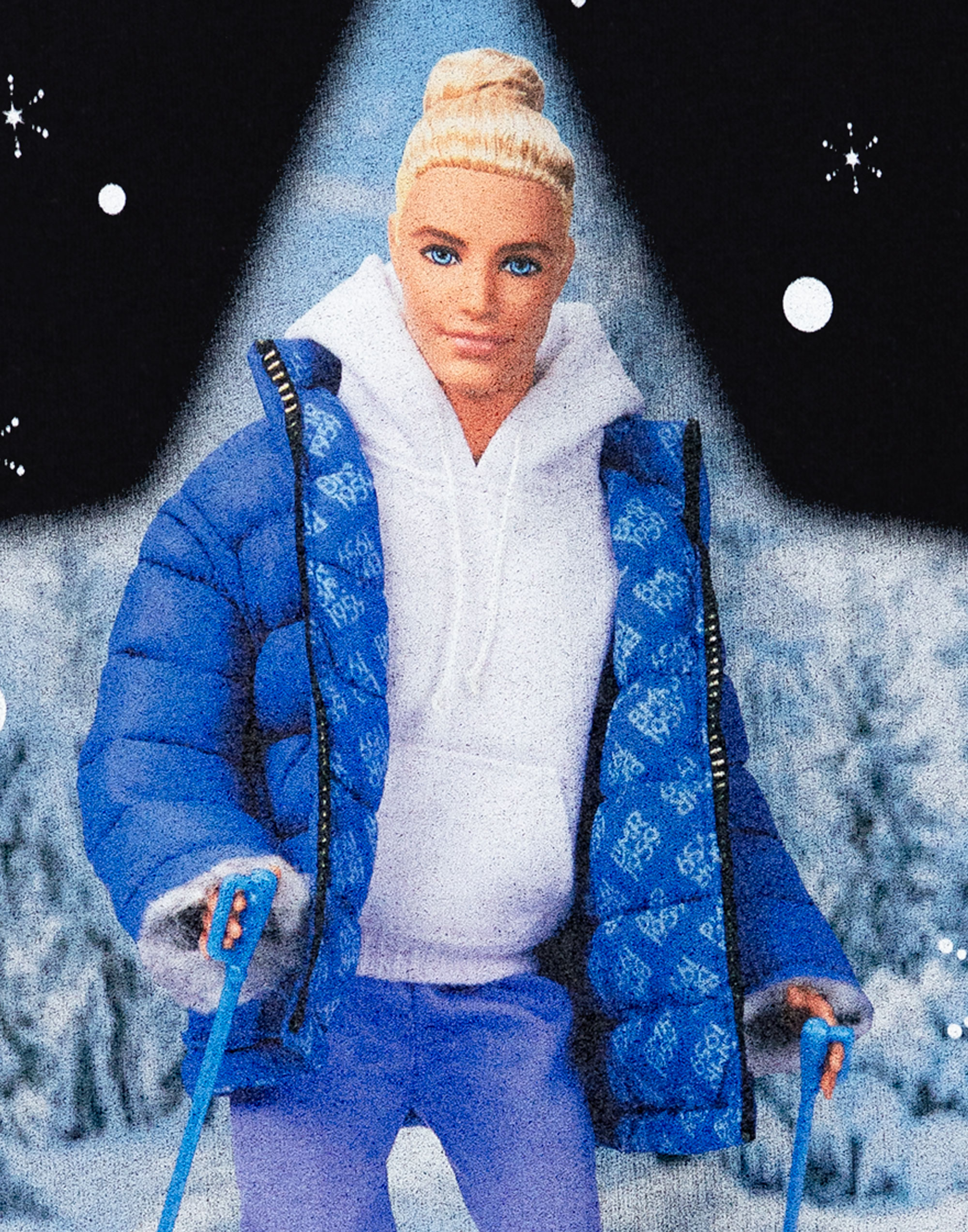 Camiseta Barbie negra Ken Here to Sleigh manga corta para hombre - Imagen 16 de 46