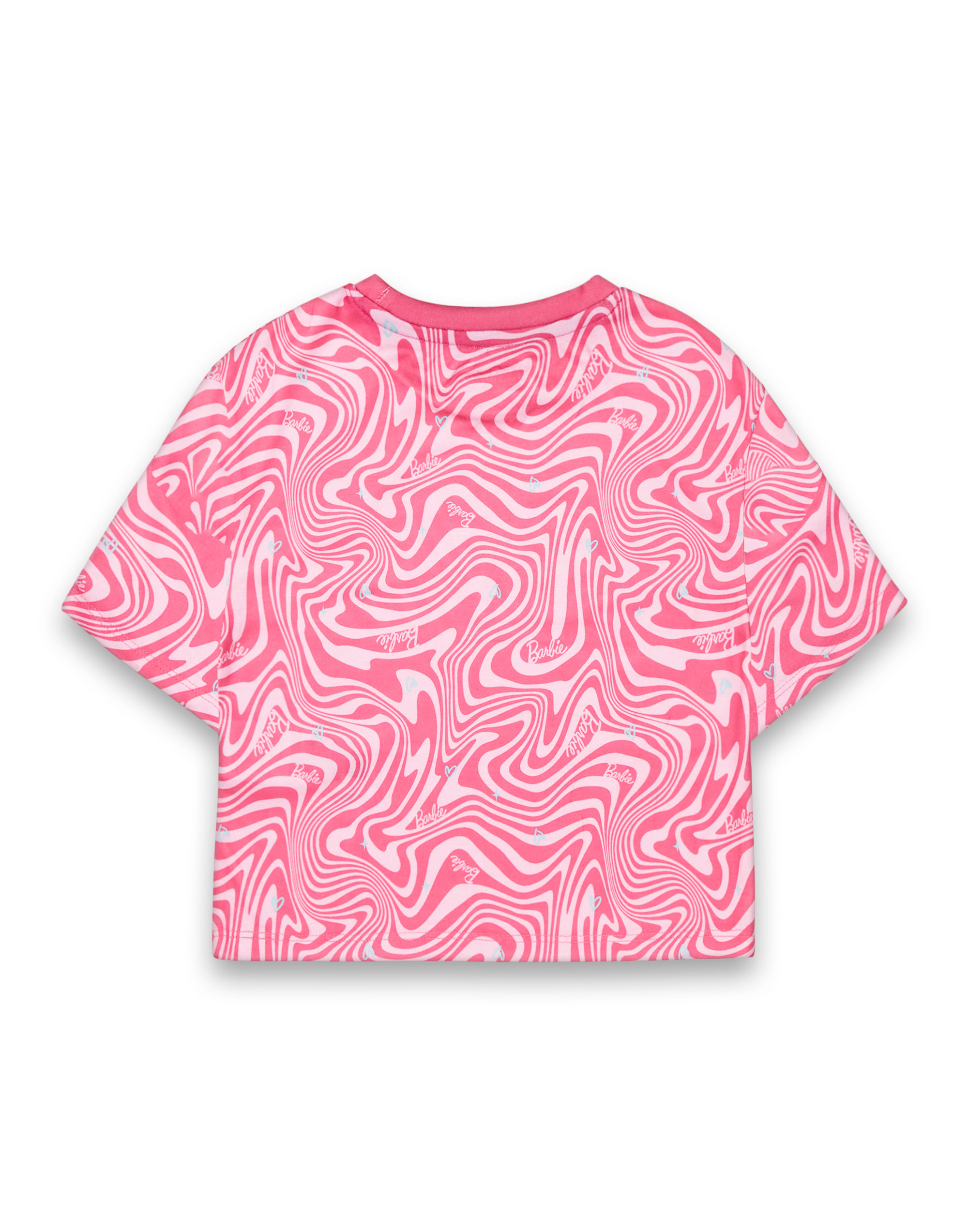 Barbie Pyjama Set rosa Allover Muster Kurzarm langes Bein Mädchen - Bild 12 von 34