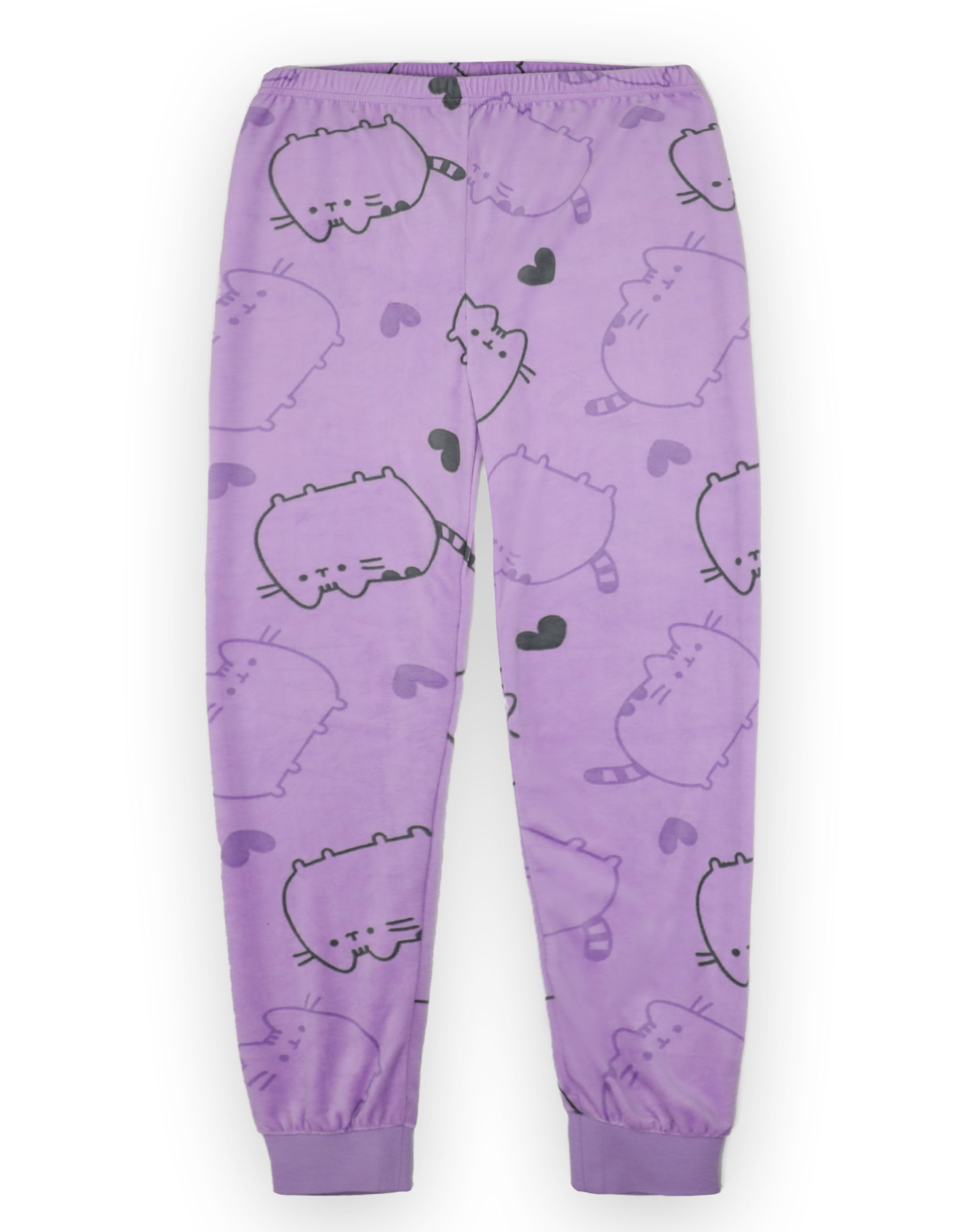 Pusheen Purple All Over Print Long Sleeve Long Leg Pyjama Set Girls - Imagen 11 de 24