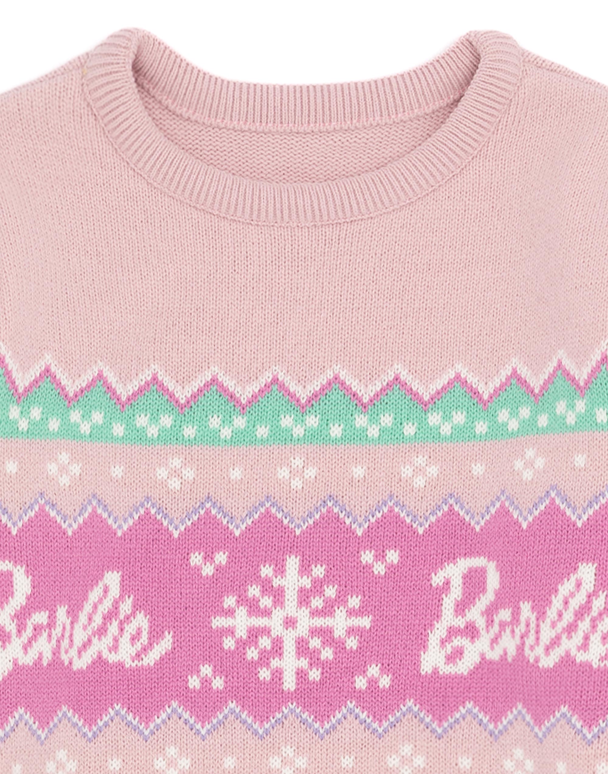 Barbie Rosa Barbie Logo Navidad Jersey Niñas - Imagen 18 de 43