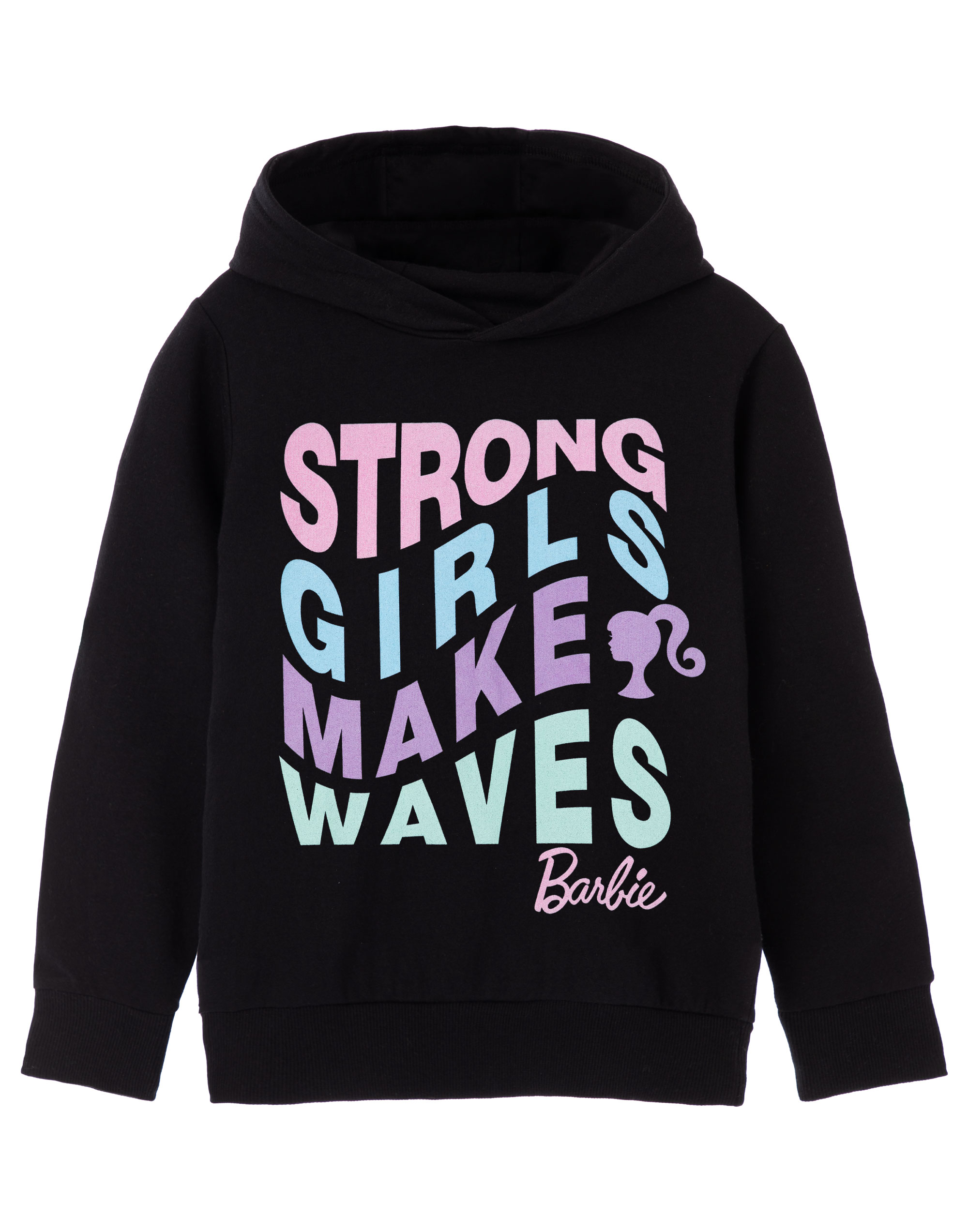 Barbie Black Strong Girls Make Waves Hoodie Girls - Picture 11 of 46