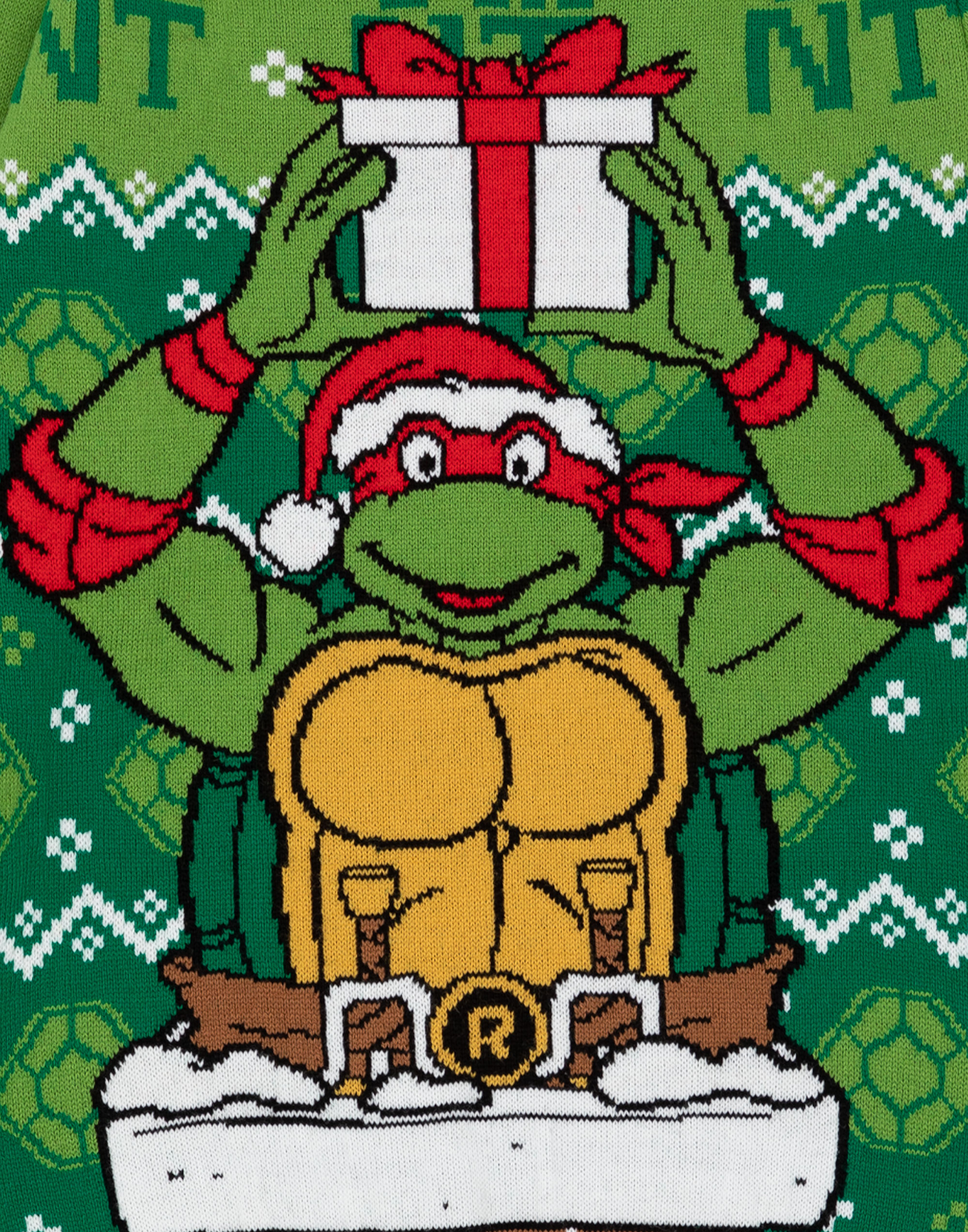 Teenage Mutant Ninja Turtles Green Raphael Christmas Jumper Unisex Kids - Picture 13 of 29