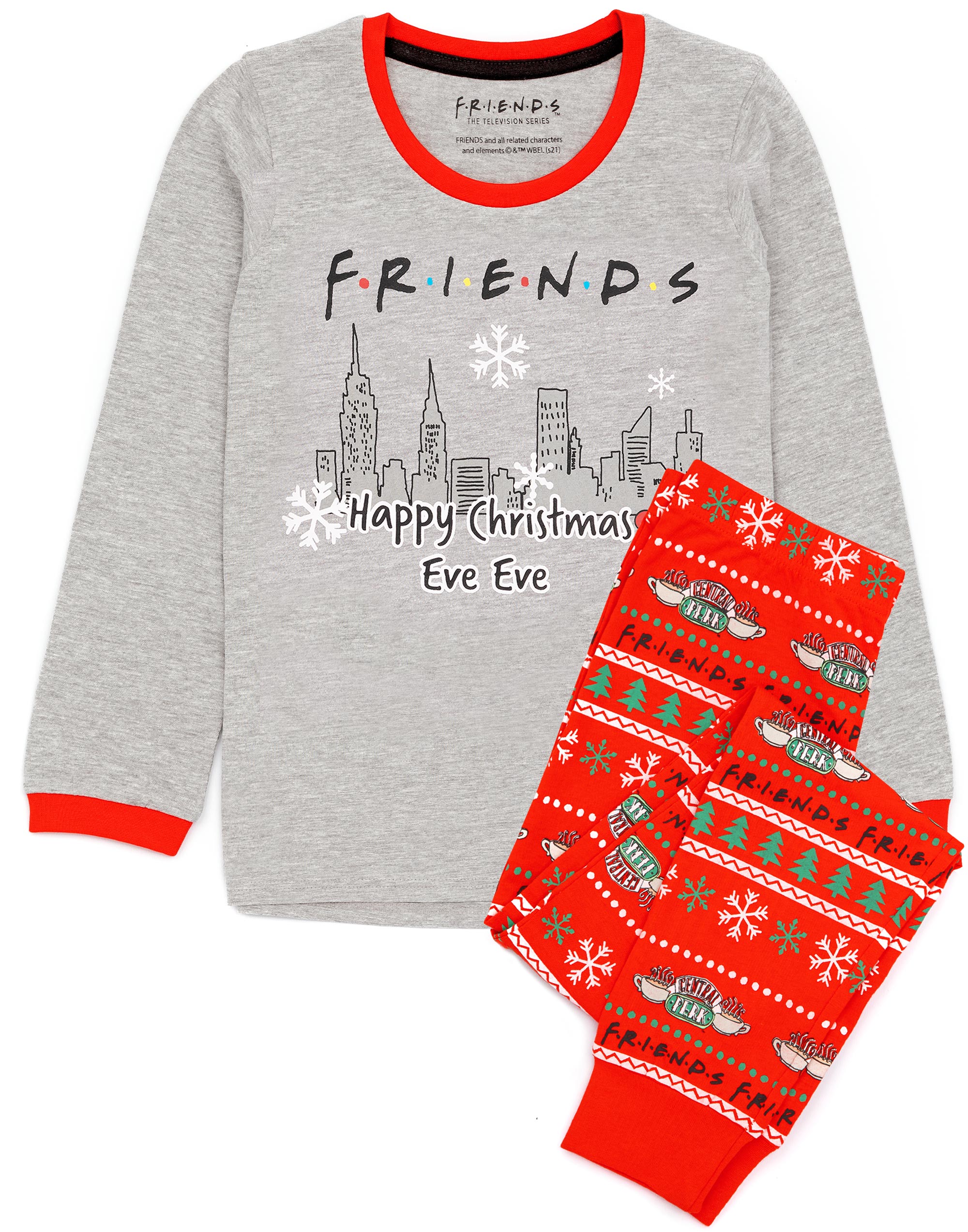 Лангарм с логотипом Friends Rotes-Пижамный комплект Jungen
