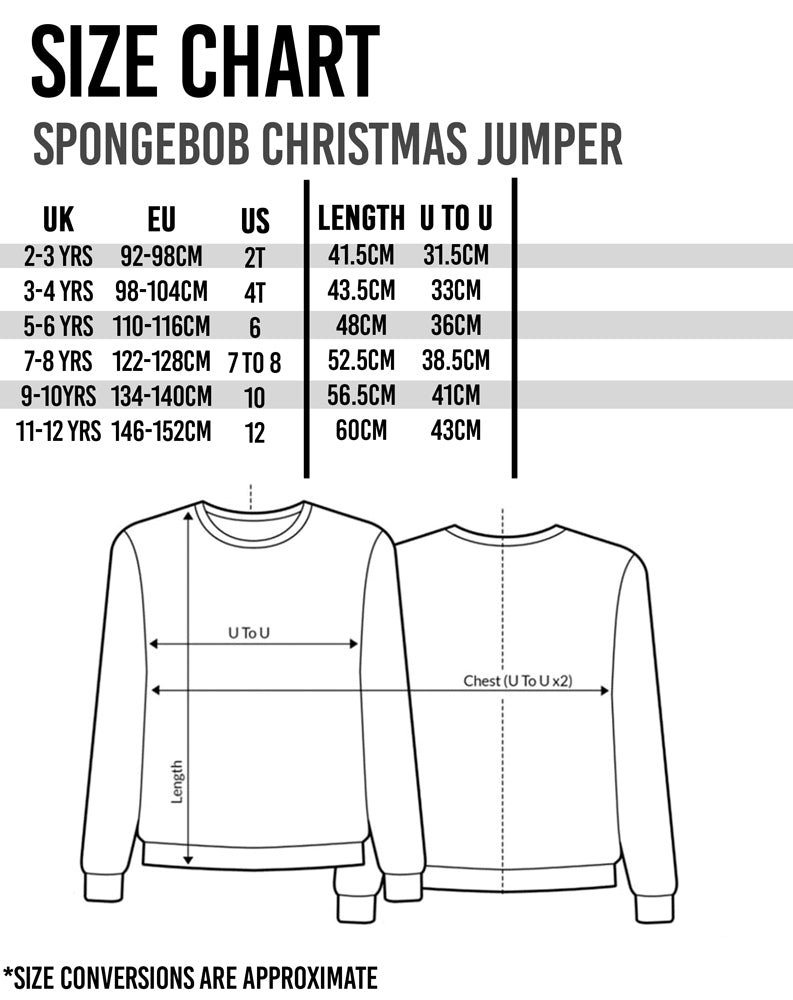 SpongeBob SquarePants Red Character Christmas Jumper Boys - Picture 11 of 14
