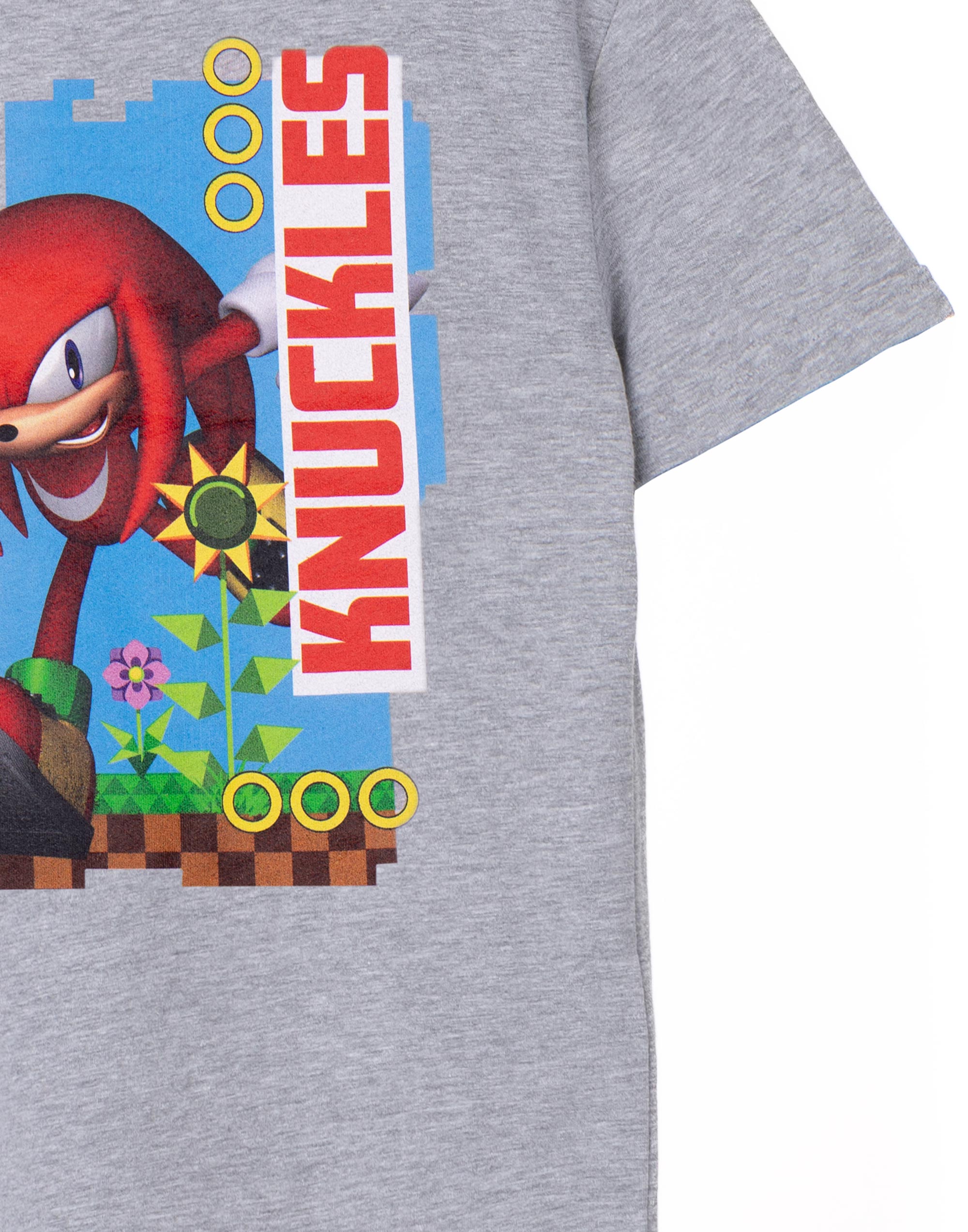 Sonic the Hedgehog Grey Knuckles Short Sleeved T-Shirt Unisex Kids - Picture 14 of 40