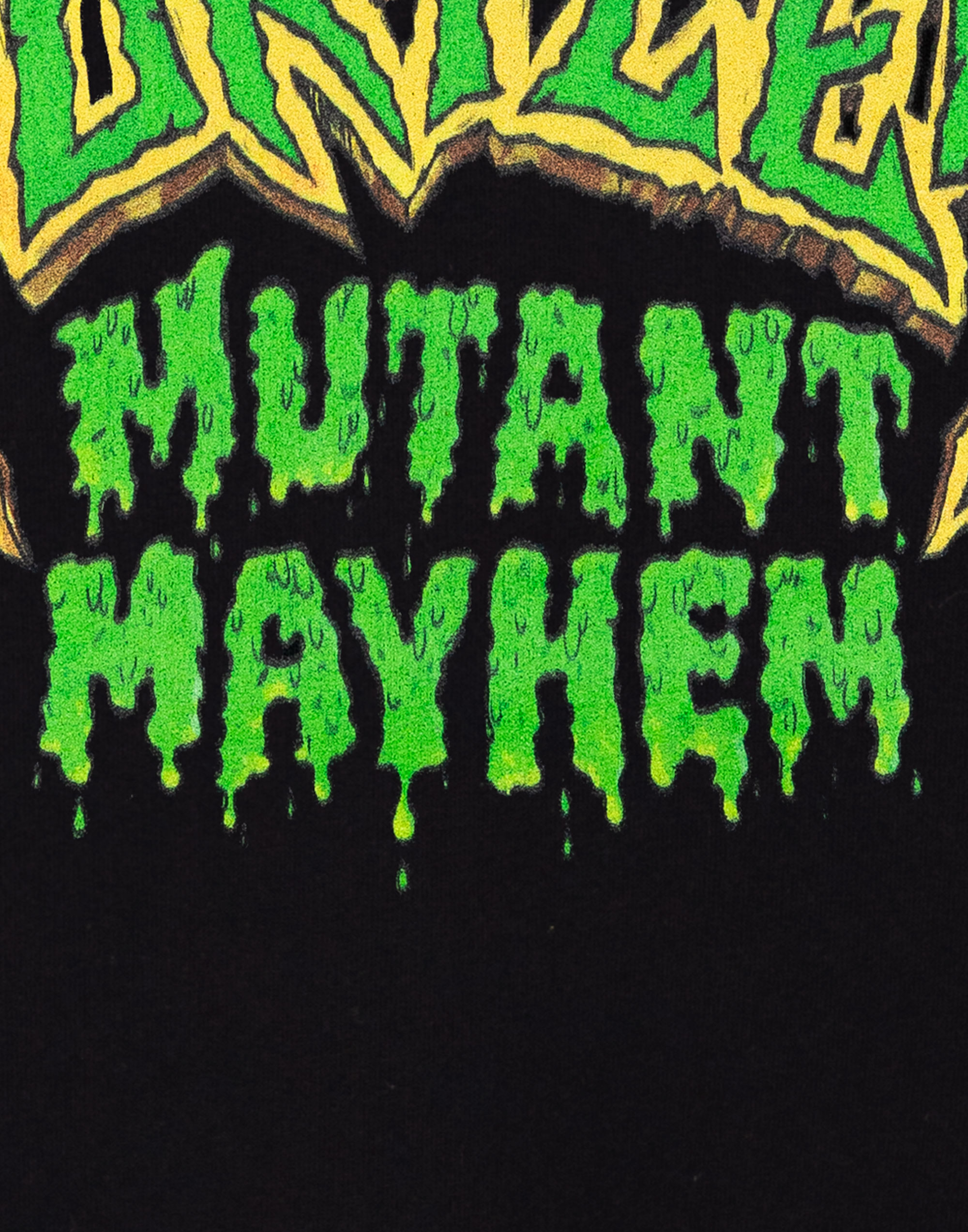 Teenage Mutant Ninja Turtles Black Mutant Mayhem Logo Hoodie Mens - Picture 19 of 59