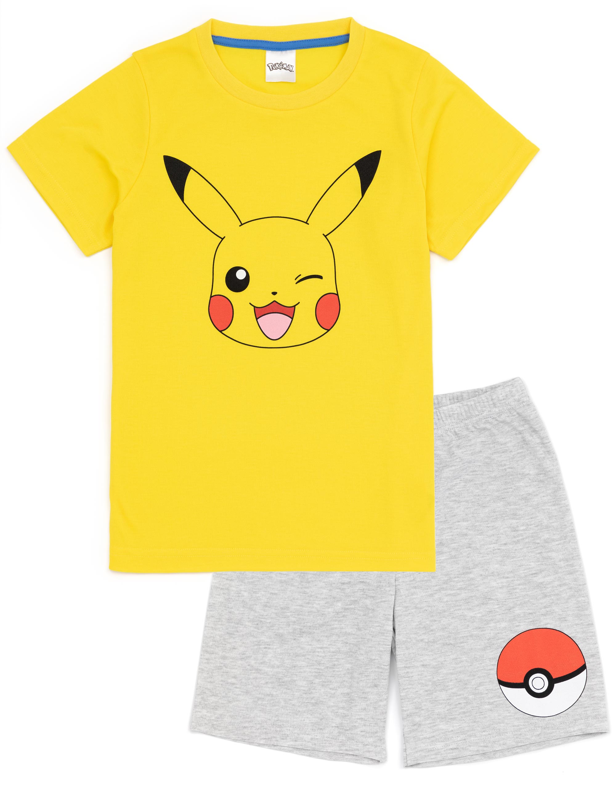 Pokemon Multicolor Manga Corta Pierna Corta Conjunto Pijama Unisex Niños - Imagen 17 de 66