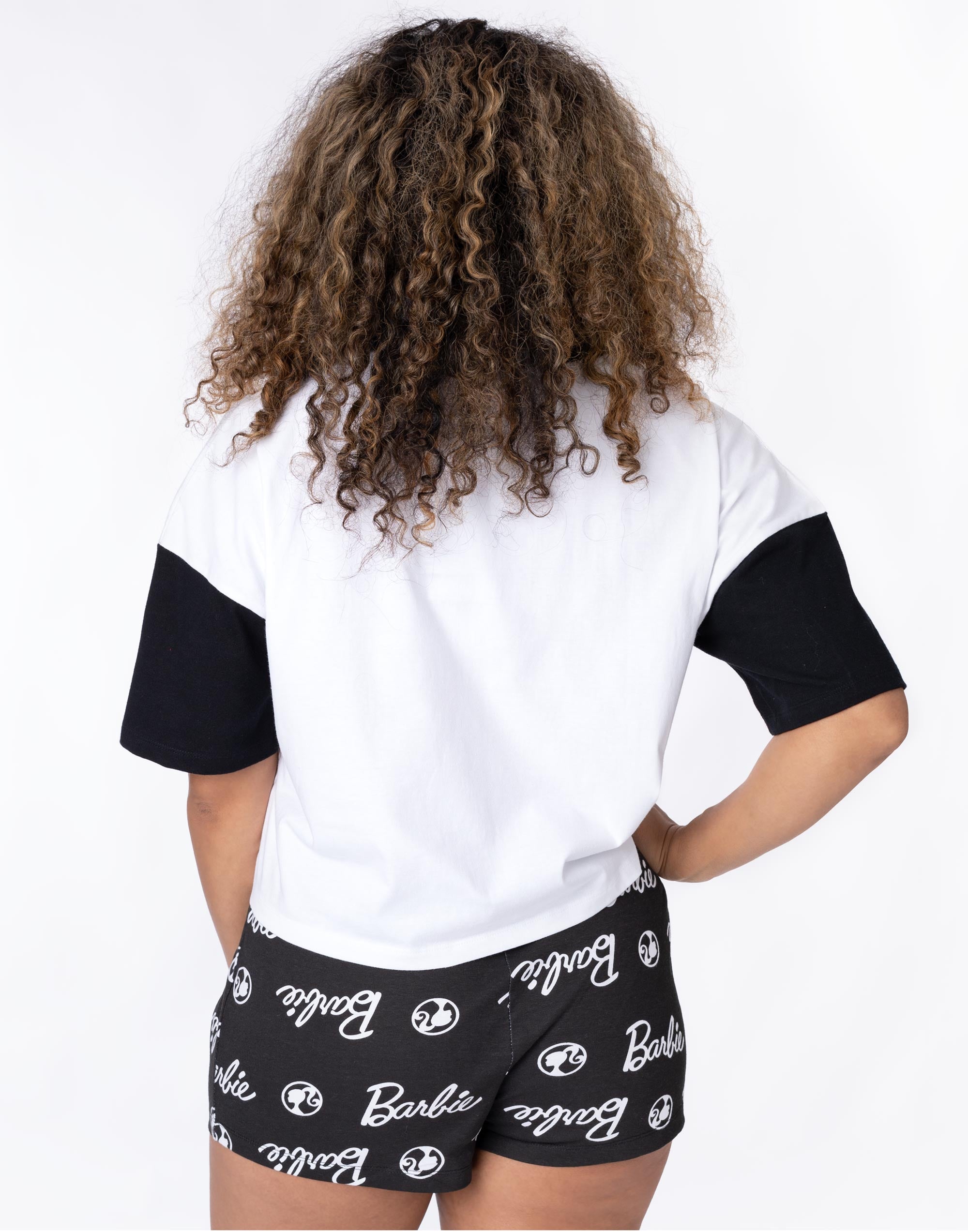 Barbie Multicolor Manga Corta Pierna Corta Conjunto Pijama Mujer - Imagen 13 de 28