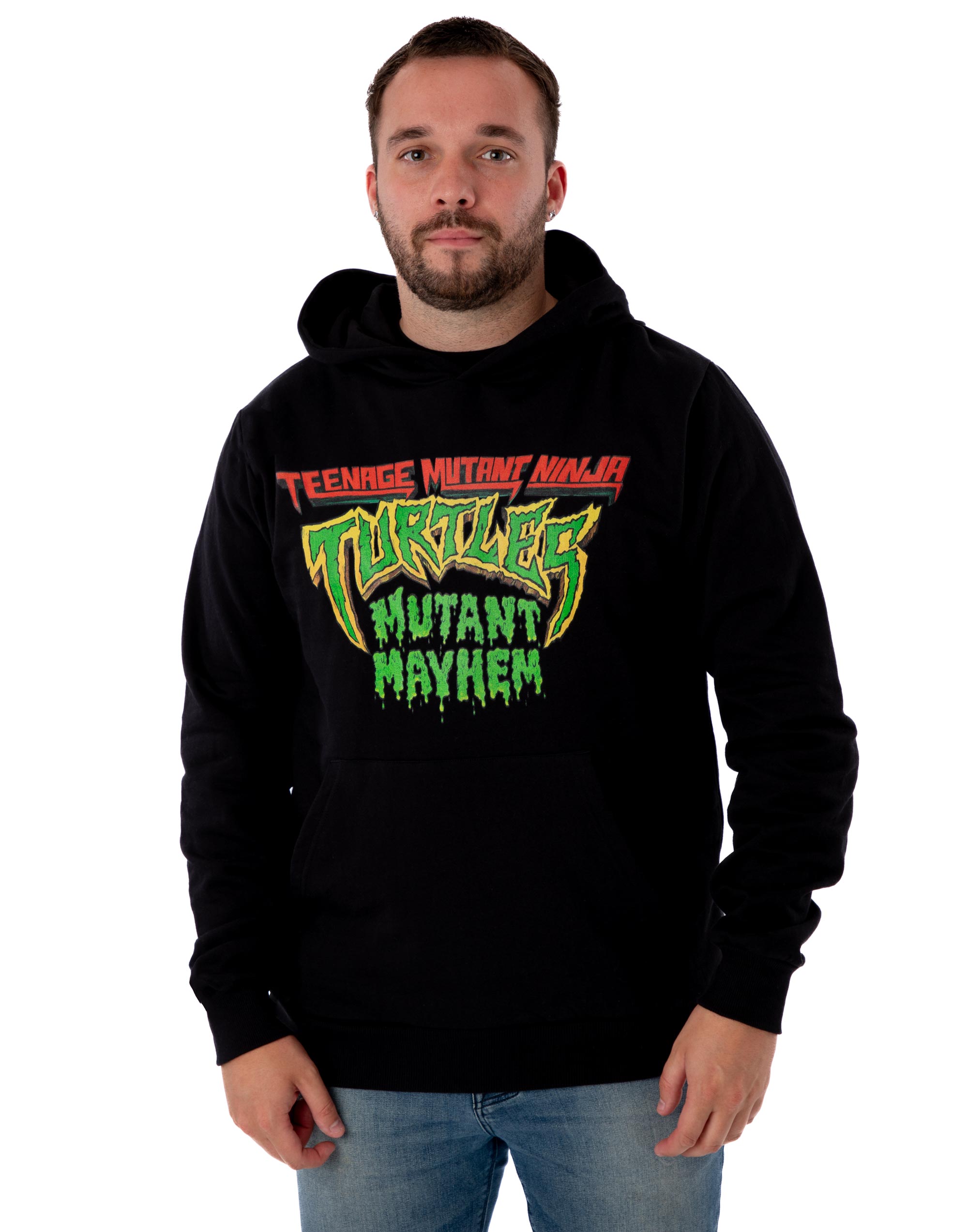 Teenage Mutant Ninja Turtles Black Mutant Mayhem Logo Hoodie Mens - Picture 12 of 59
