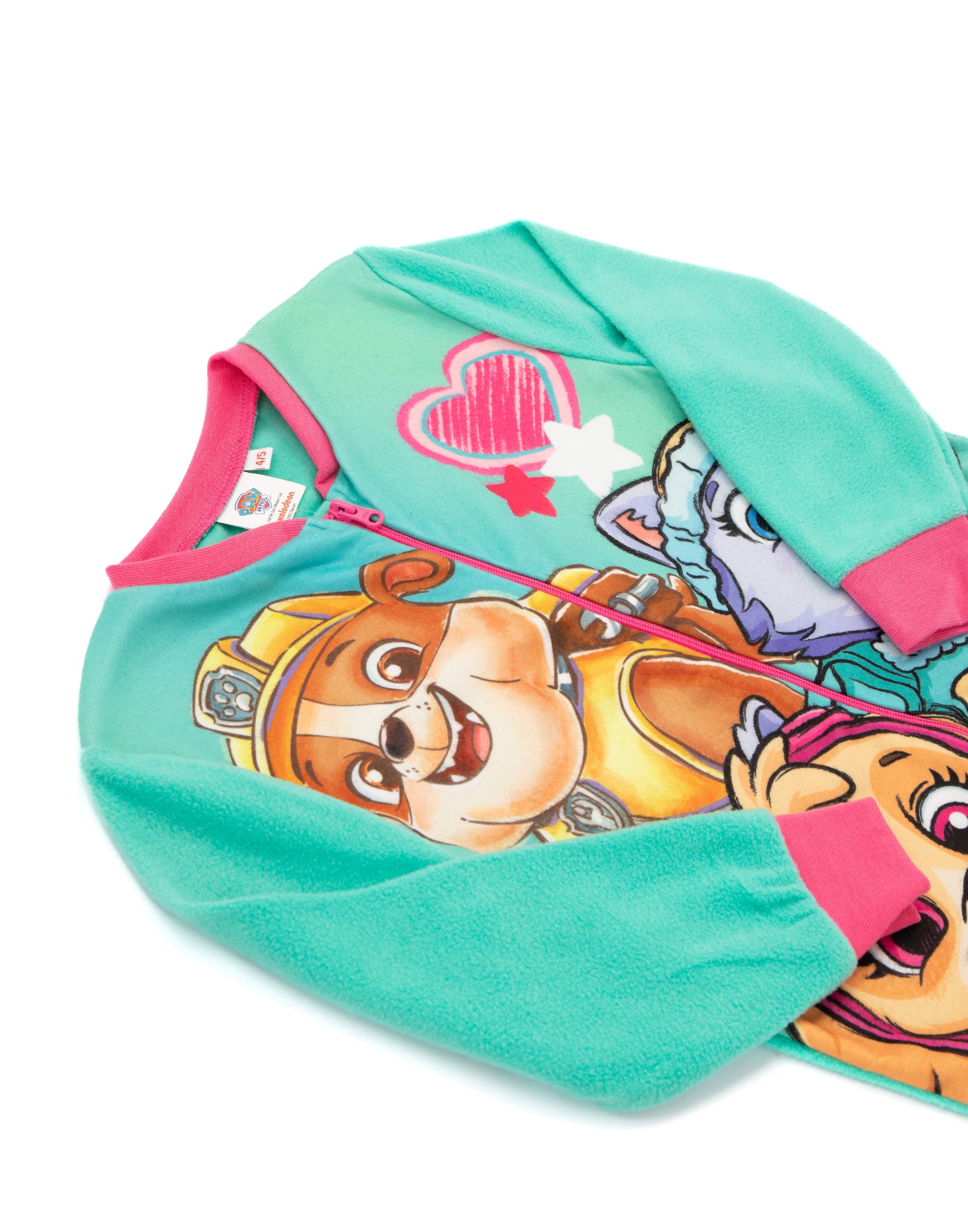 Pijama Paw Patrol Niñas Mono | Azul Todo en Uno Ropa de salón de lana | PJ para niños - Imagen 13 de 33