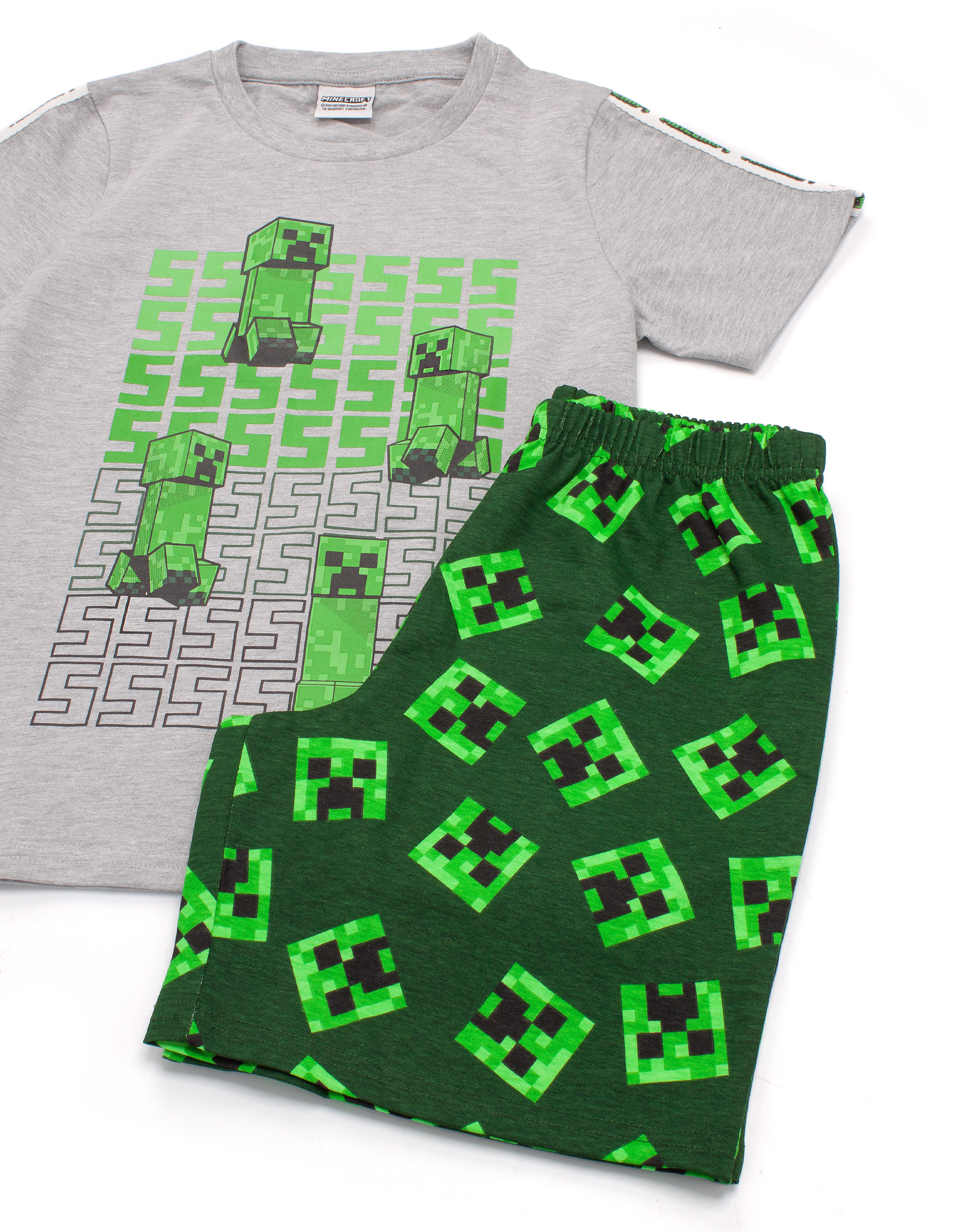 Minecraft Creeper & Zombine Allover Print Kurzarm Kurzarm Kurzarm Kurzarm Pyjama Set Junge - Bild 13 von 40