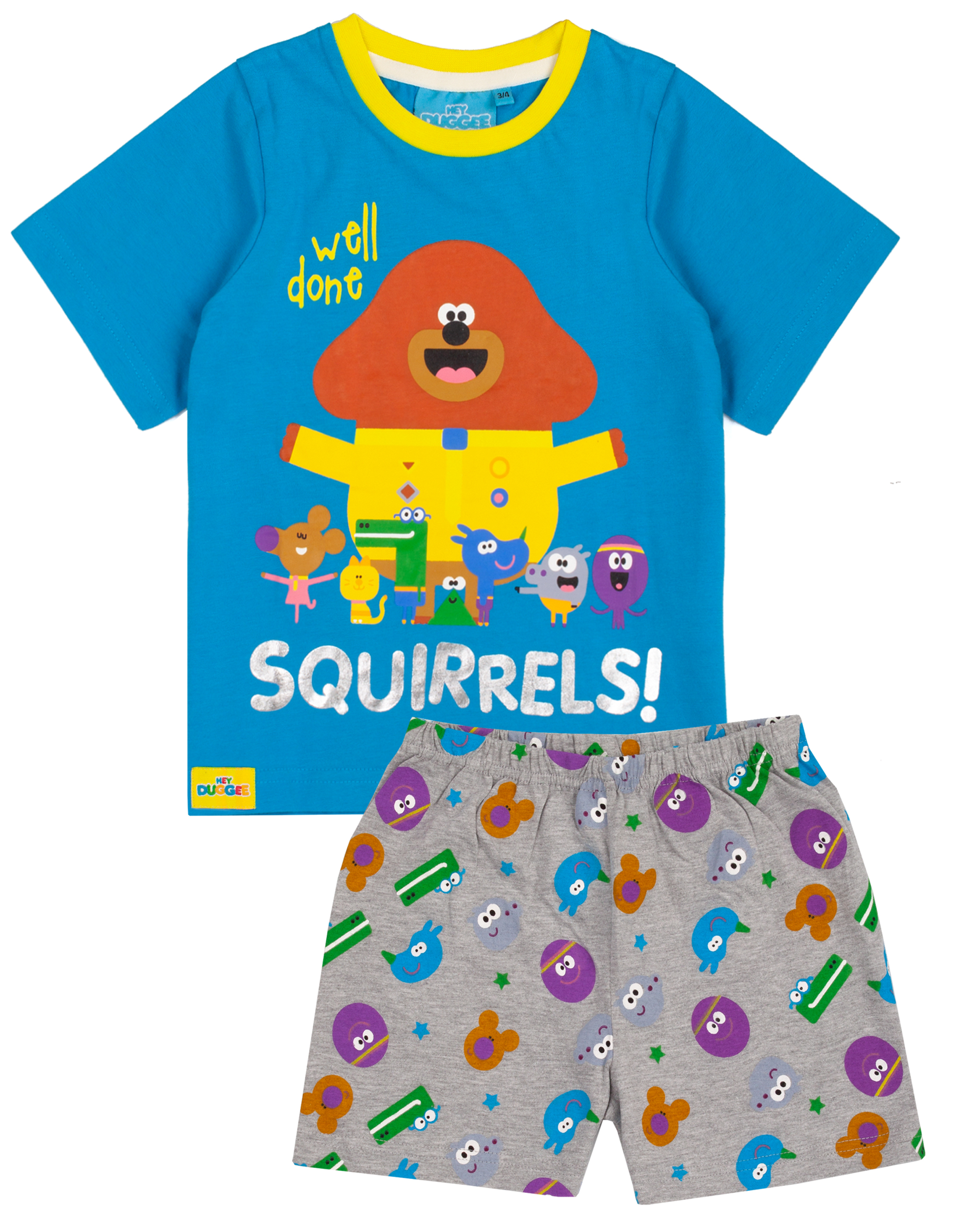 Pijama de pierna corta manga corta con estampado integral y colocación de personajes Hey Duggee Se - Imagen 14 de 35
