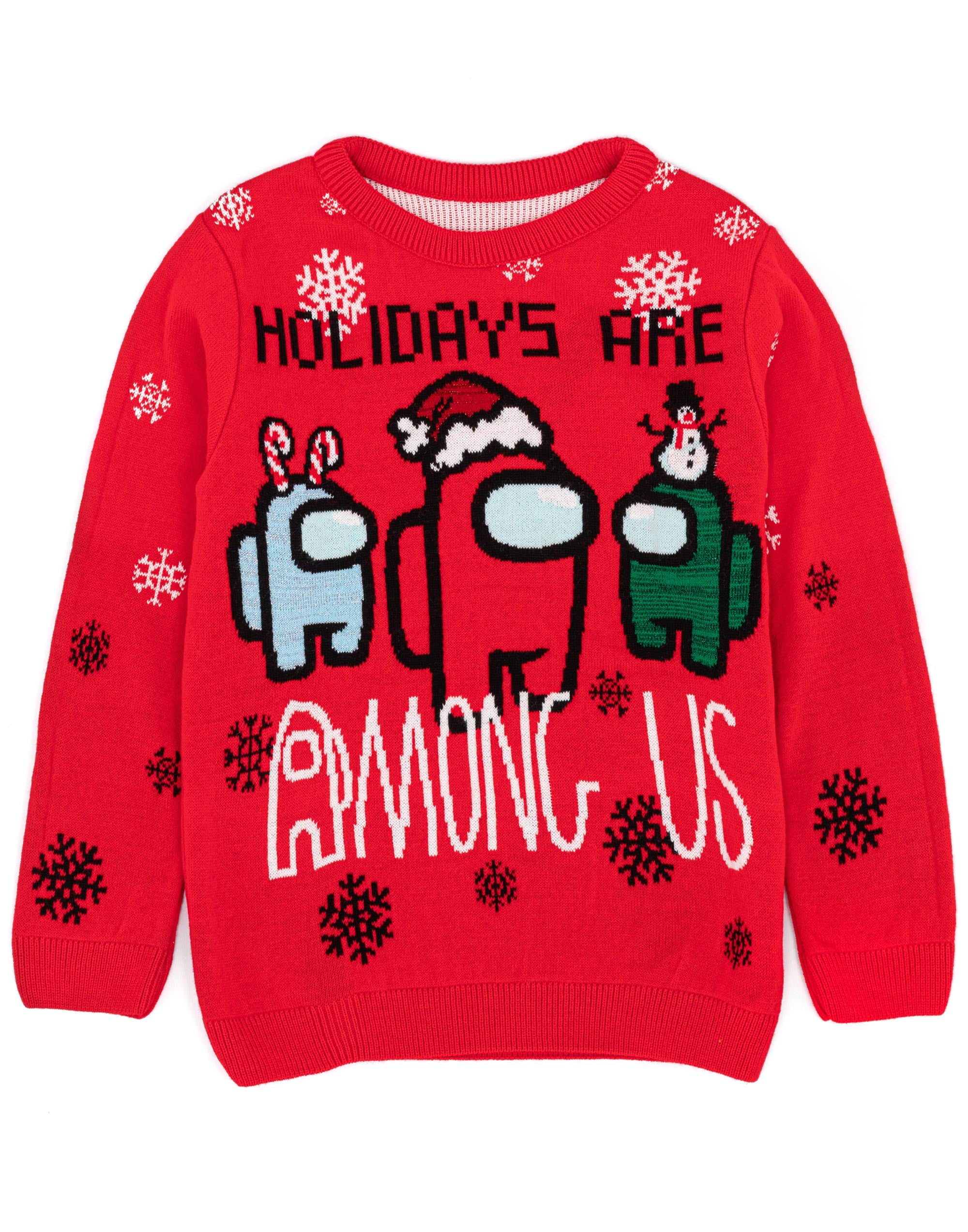 Among Us Multi-Character Holiday'S Are Among Us Print Christmas Jumper Boys - Imagen 8 de 16