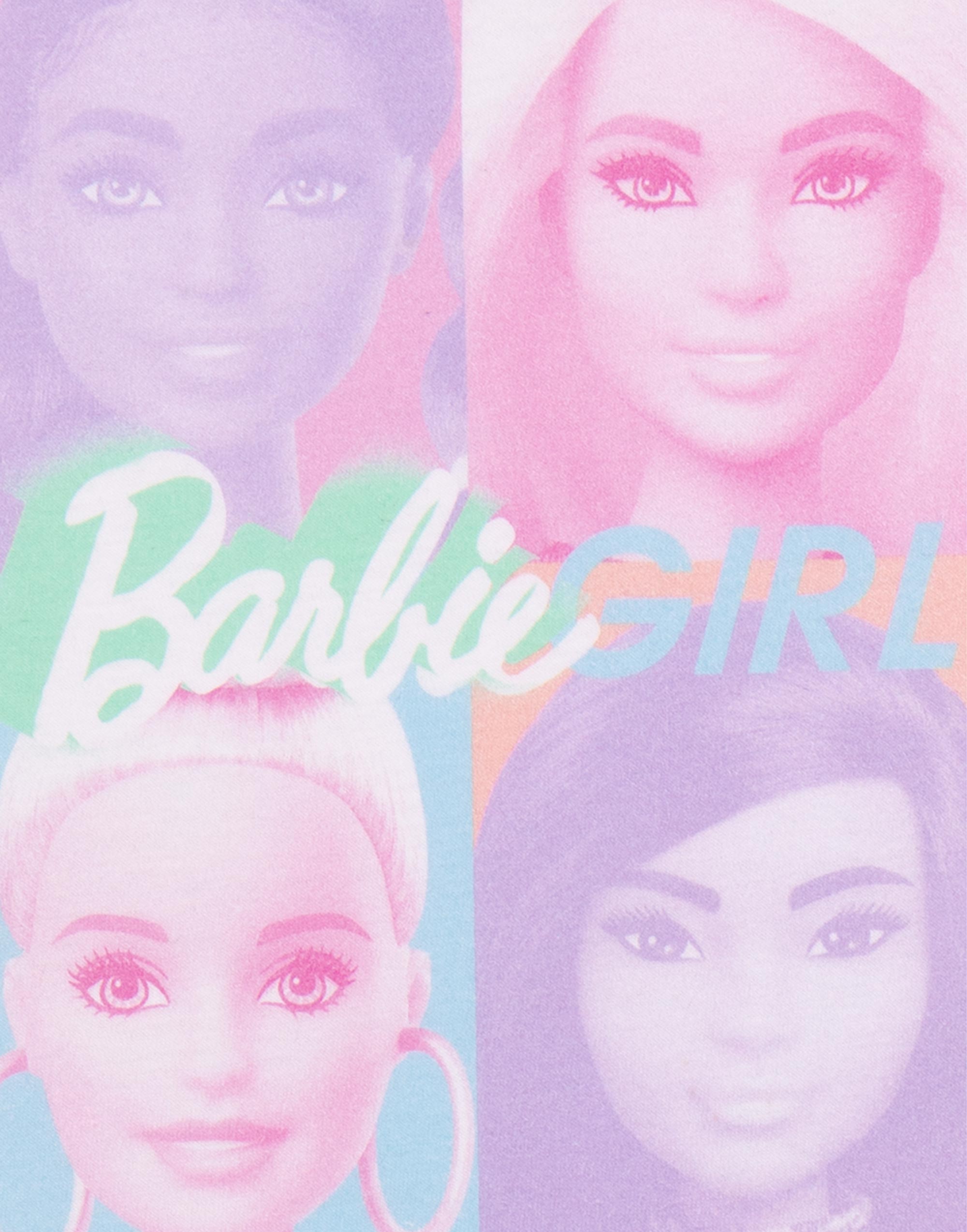Barbie Blanco Color Bloque Retrato Manga Corta Camiseta Niñas - Imagen 14 de 40