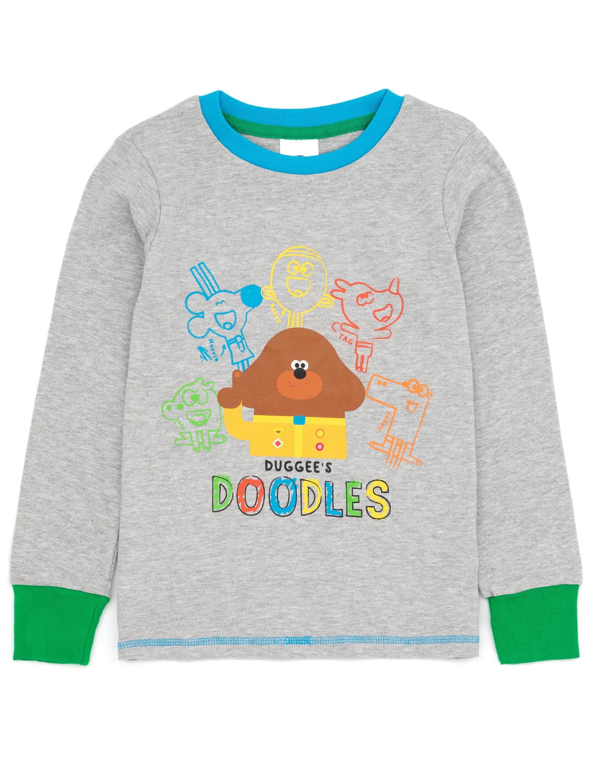 Conjunto de pijama Hey Duggee multicolor manga larga pierna larga unisex niños - Imagen 12 de 39