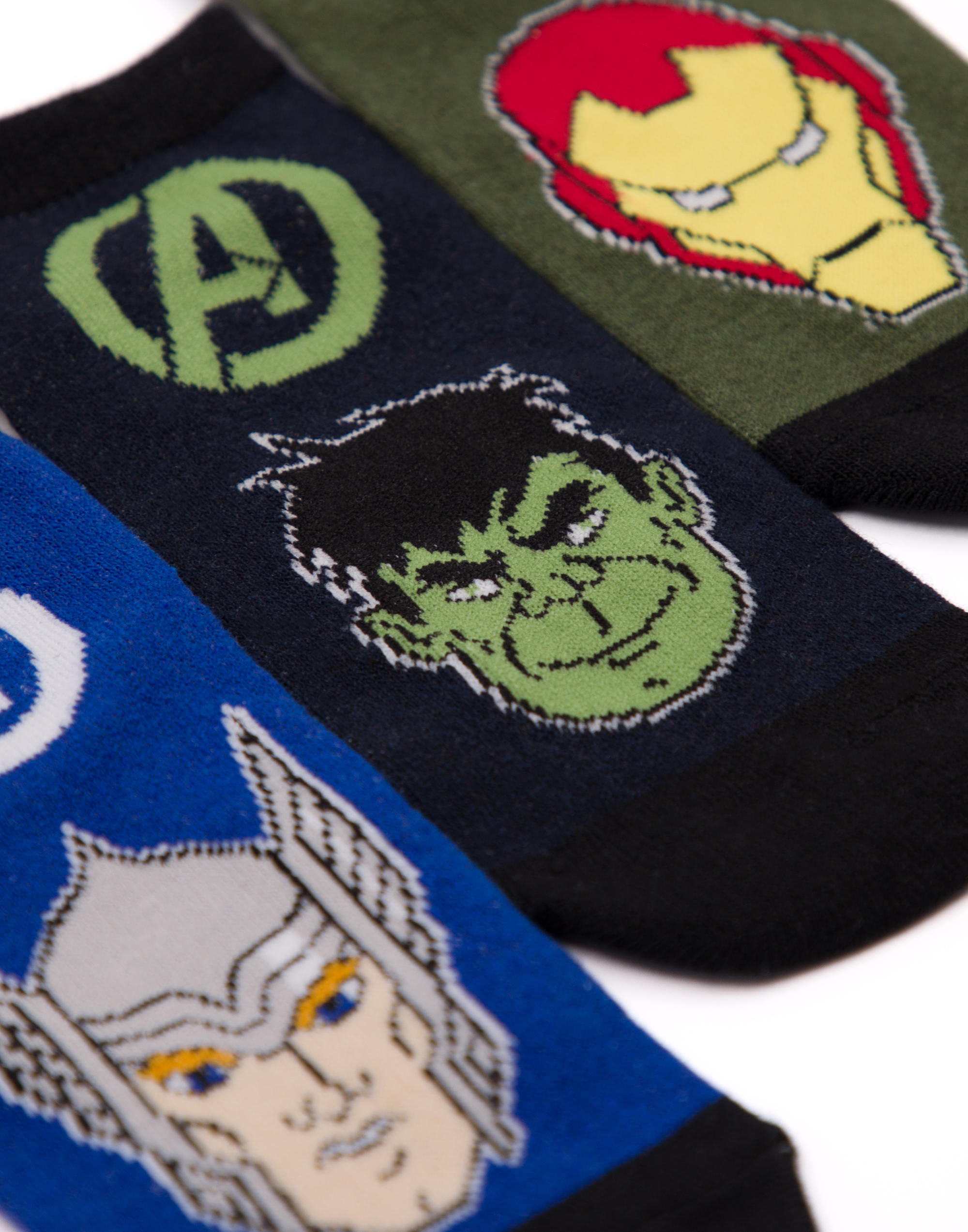 Marvel Avengers Character Multicoloured 6 Pack Calf Socks Set of 6 Boys - Picture 11 of 19