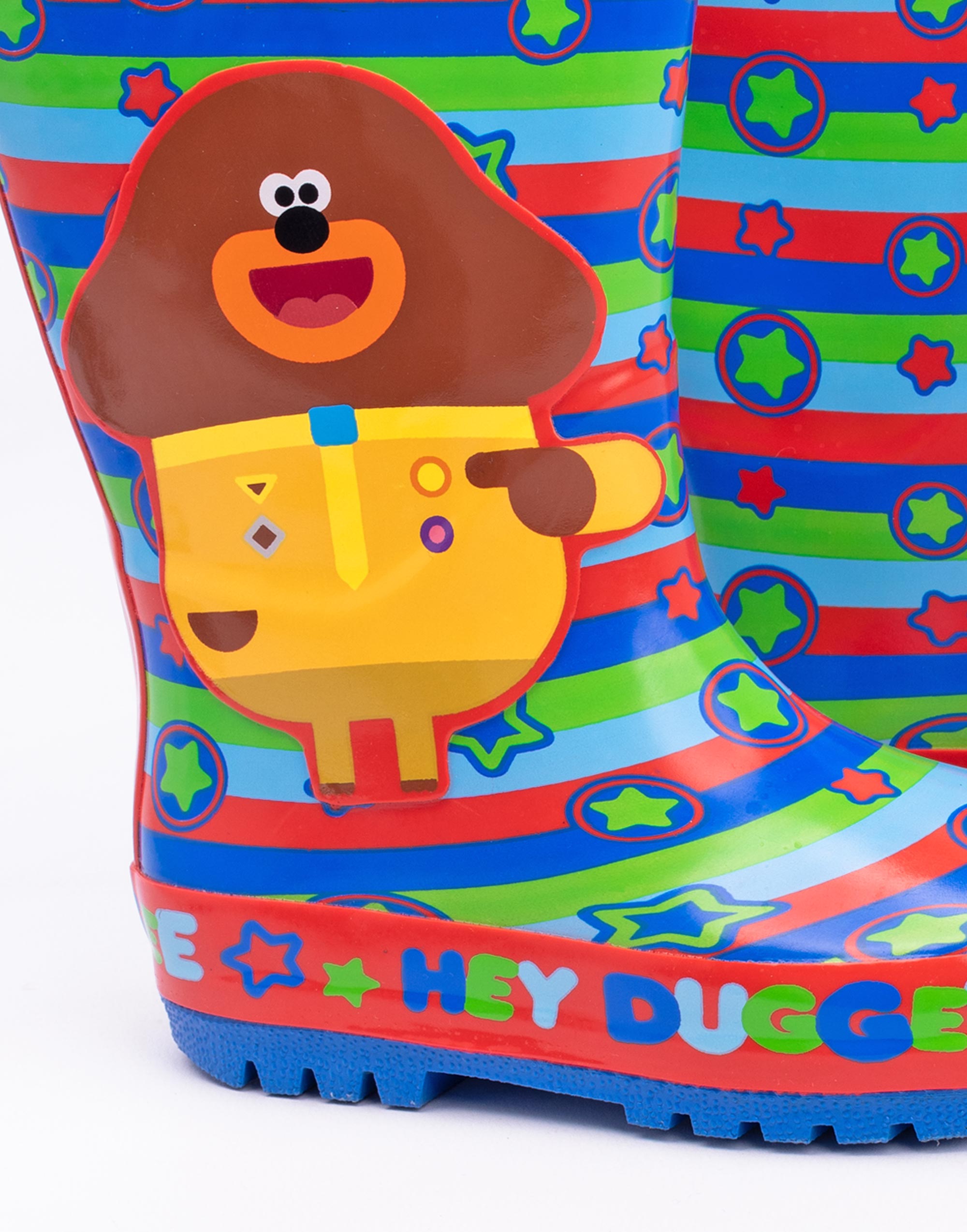 Botas Wellington Hey Duggee Duggee y estampado de iconos en todas partes con asas para niños - Imagen 12 de 30