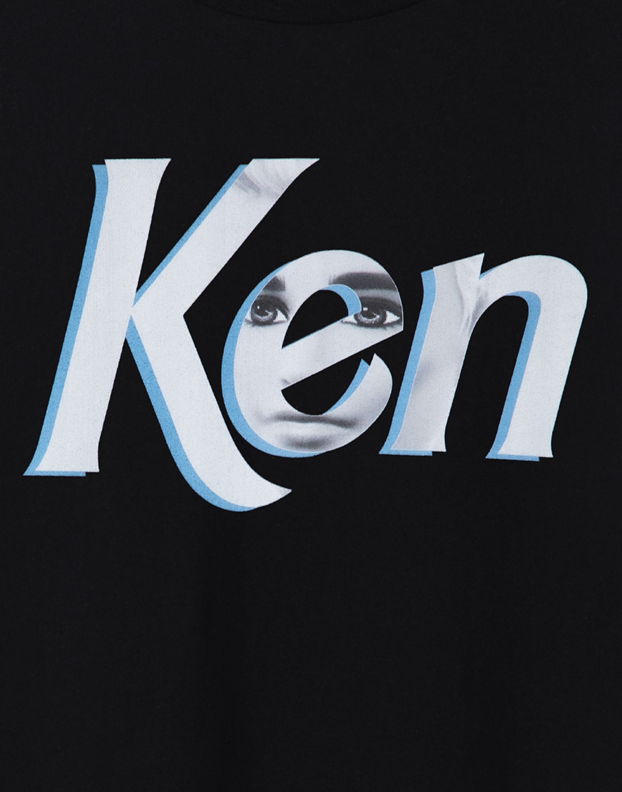 Camiseta de manga corta Barbie negra con logotipo Ken Face para hombre - Imagen 11 de 39
