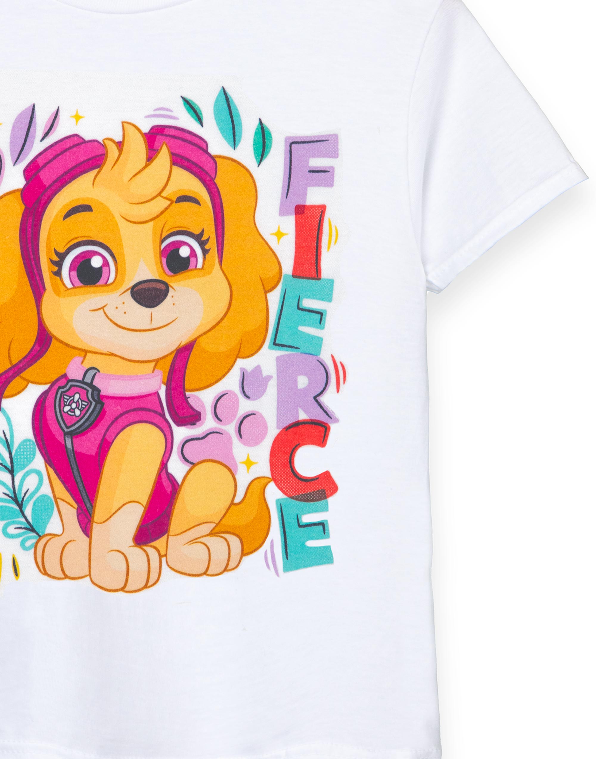 Camiseta de manga corta Paw Patrol blanca Feeling Fierce para niñas - Imagen 13 de 27