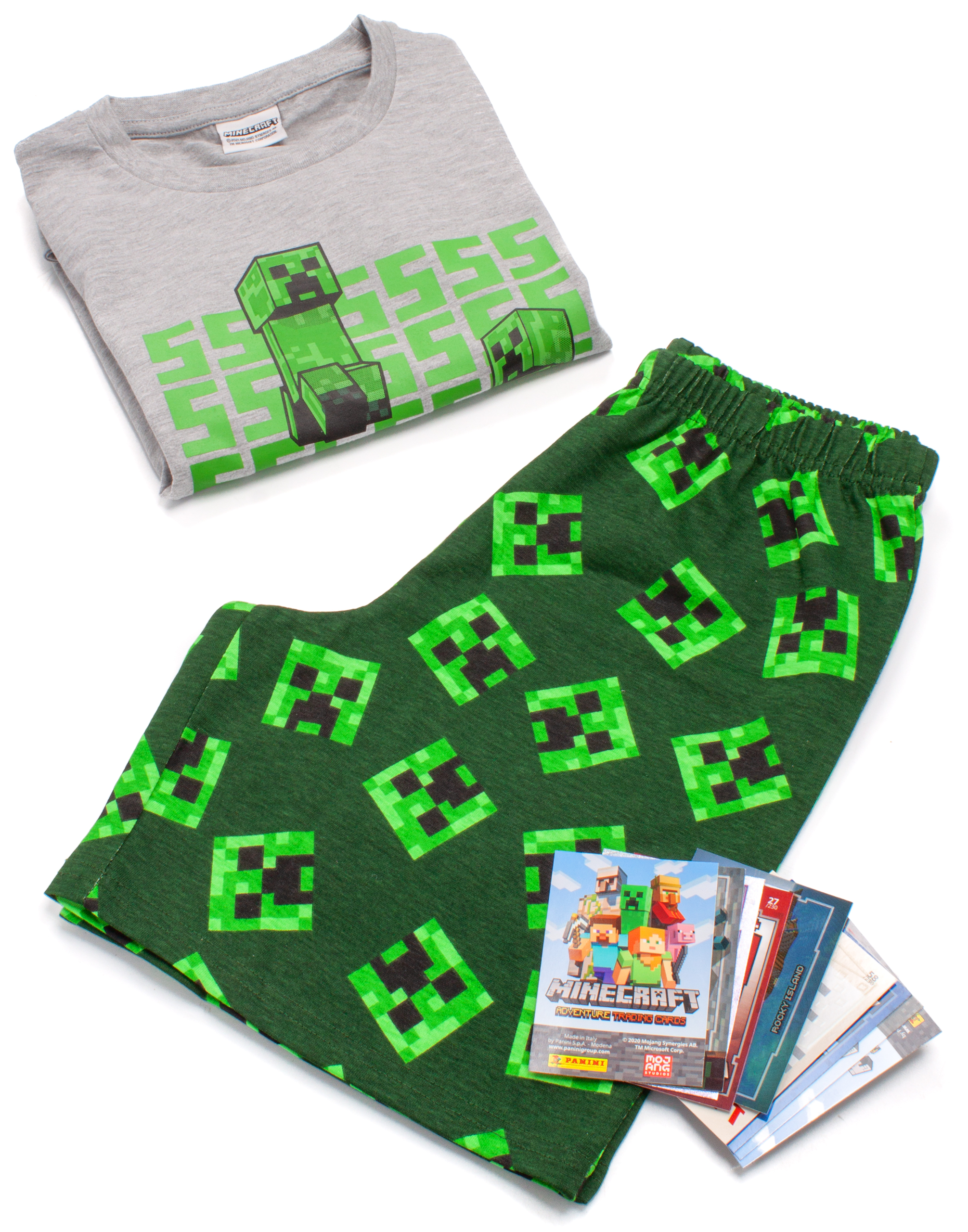 Minecraft Creeper & Zombine Allover Print Kurzarm Kurzarm Kurzarm Kurzarm Pyjama Set Junge - Bild 16 von 40