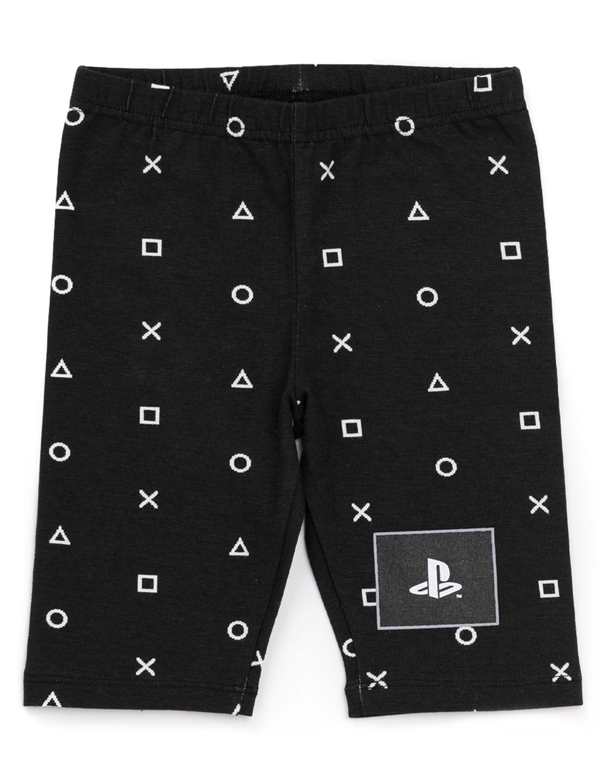 PlayStation White Logo Controller Symbols Short Sleeve Short Leg Pyjama Set - Picture 10 of 46