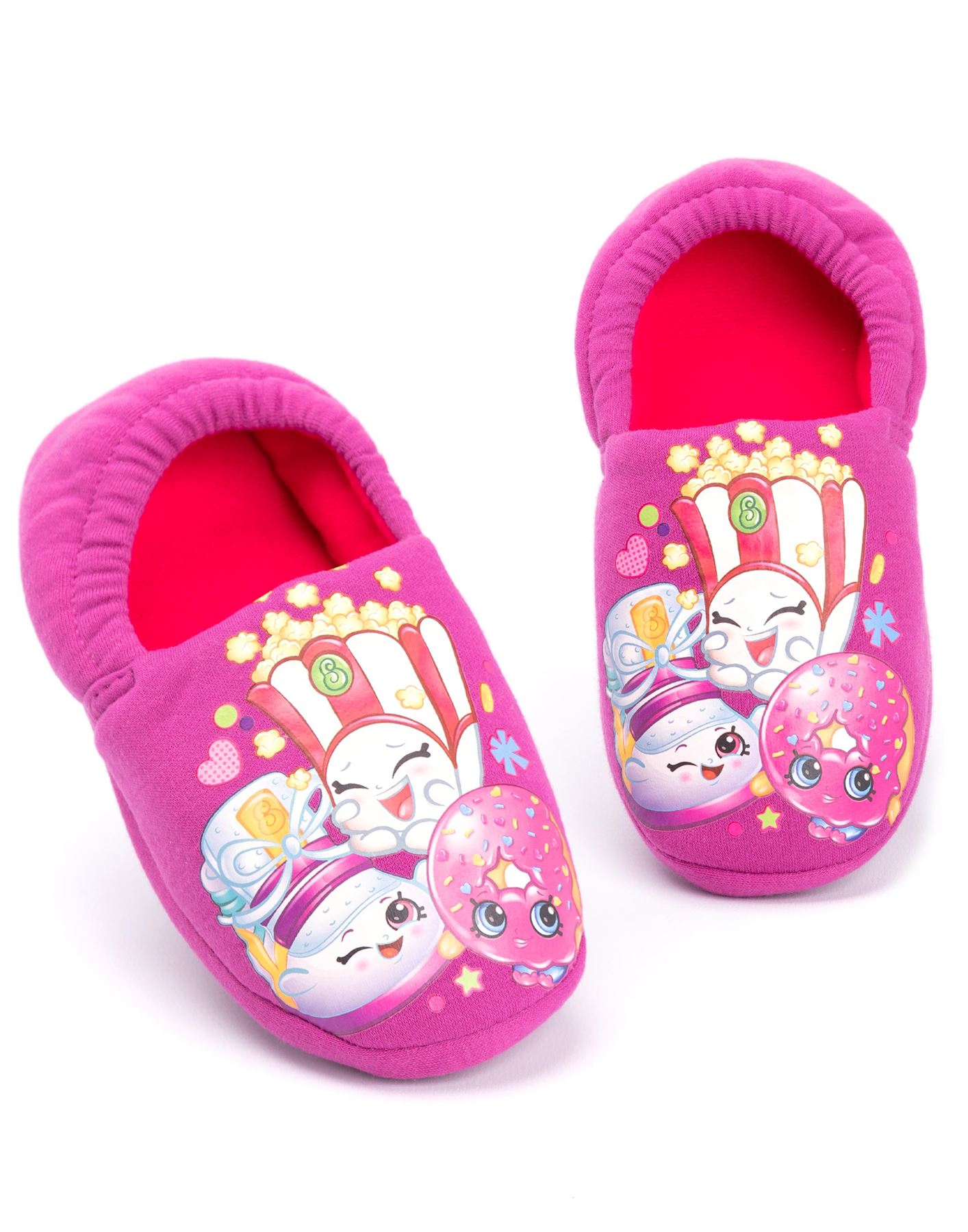 Shopkins Pink Slip On Loafer Slippers Girls - Picture 3 of 10