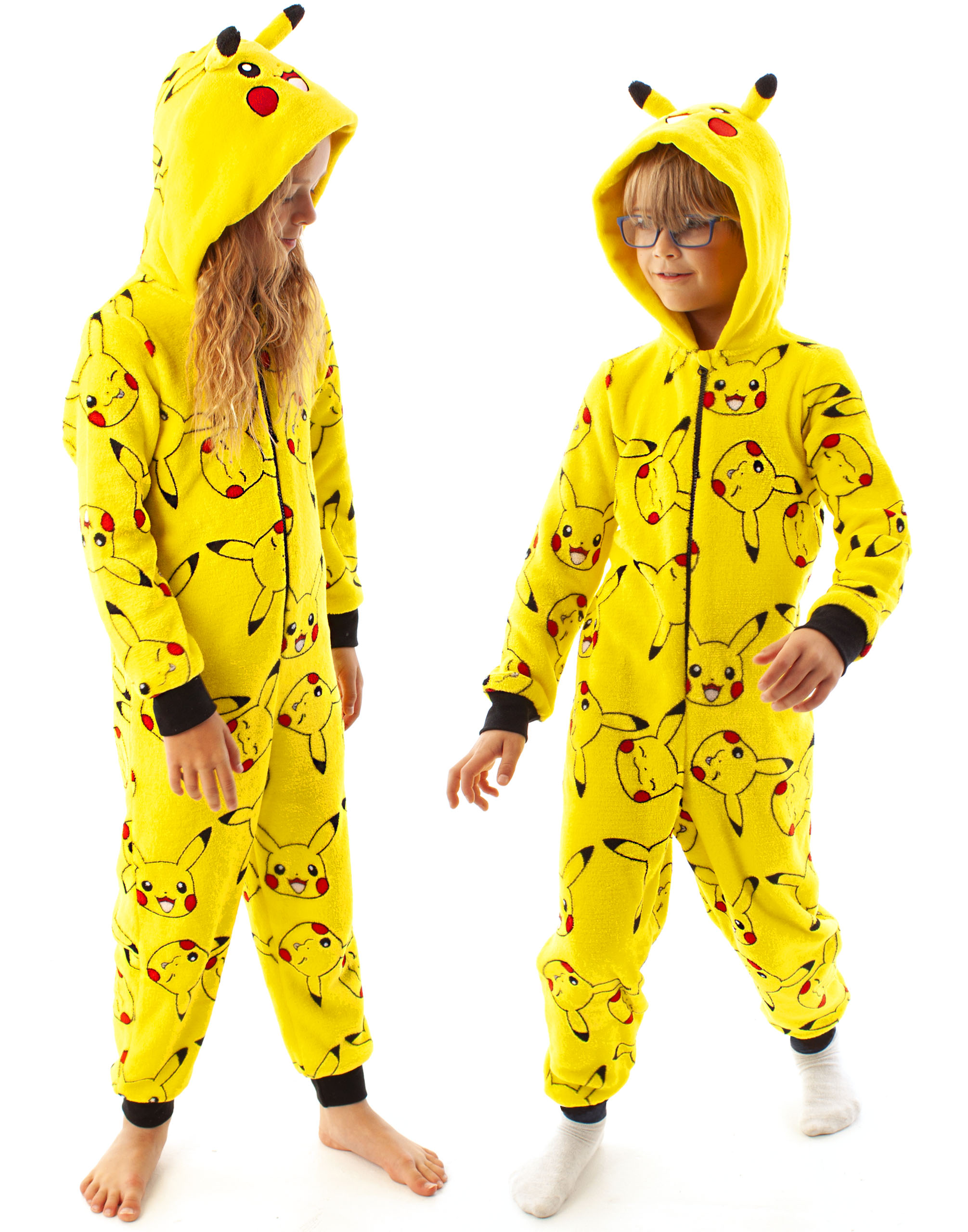 Mono Pokemon Amarillo Pikachu Todo en Uno Unisex Niños - Imagen 12 de 40