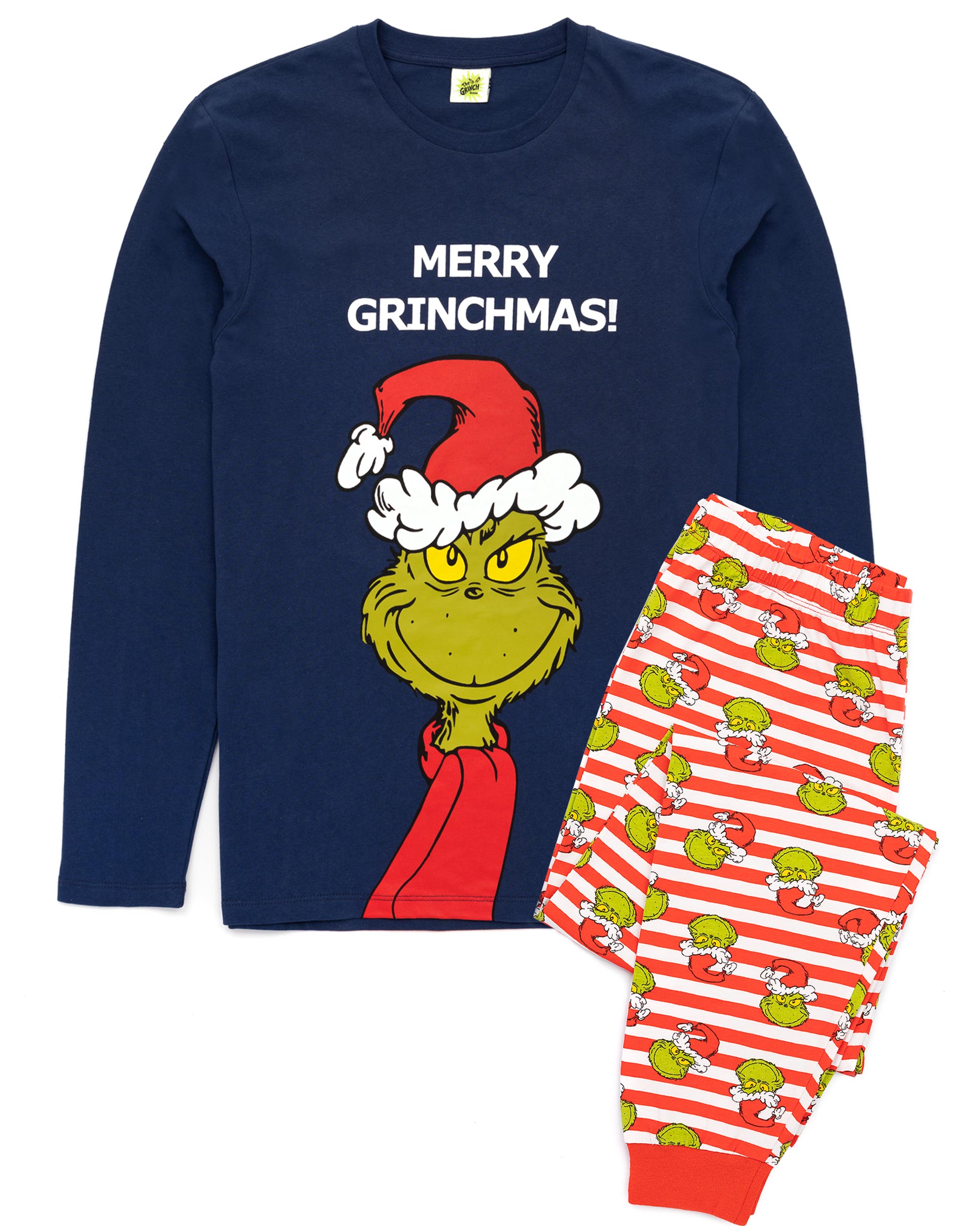The Grinch Blau Merry Grinchmas Langärmeliges   ,  , ,