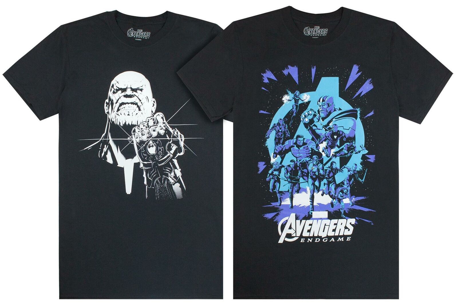 Marvel Black Avengers 2er-Комплект Курзарм-Футболки Herren