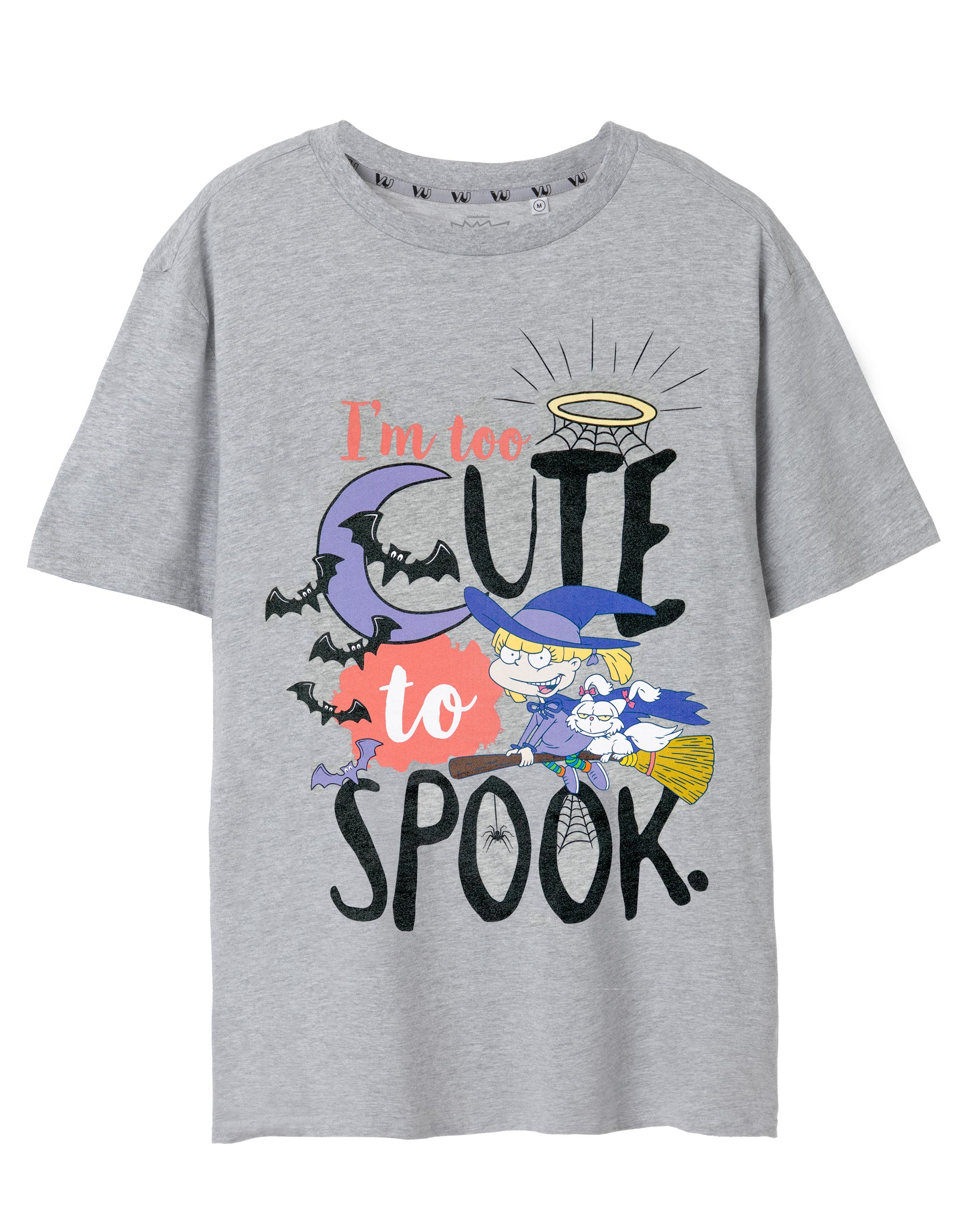 Футболка Rugrats Graues Too Cute To Spook, слишком милая, чтобы напугать, из коллекции Курцена для женщин