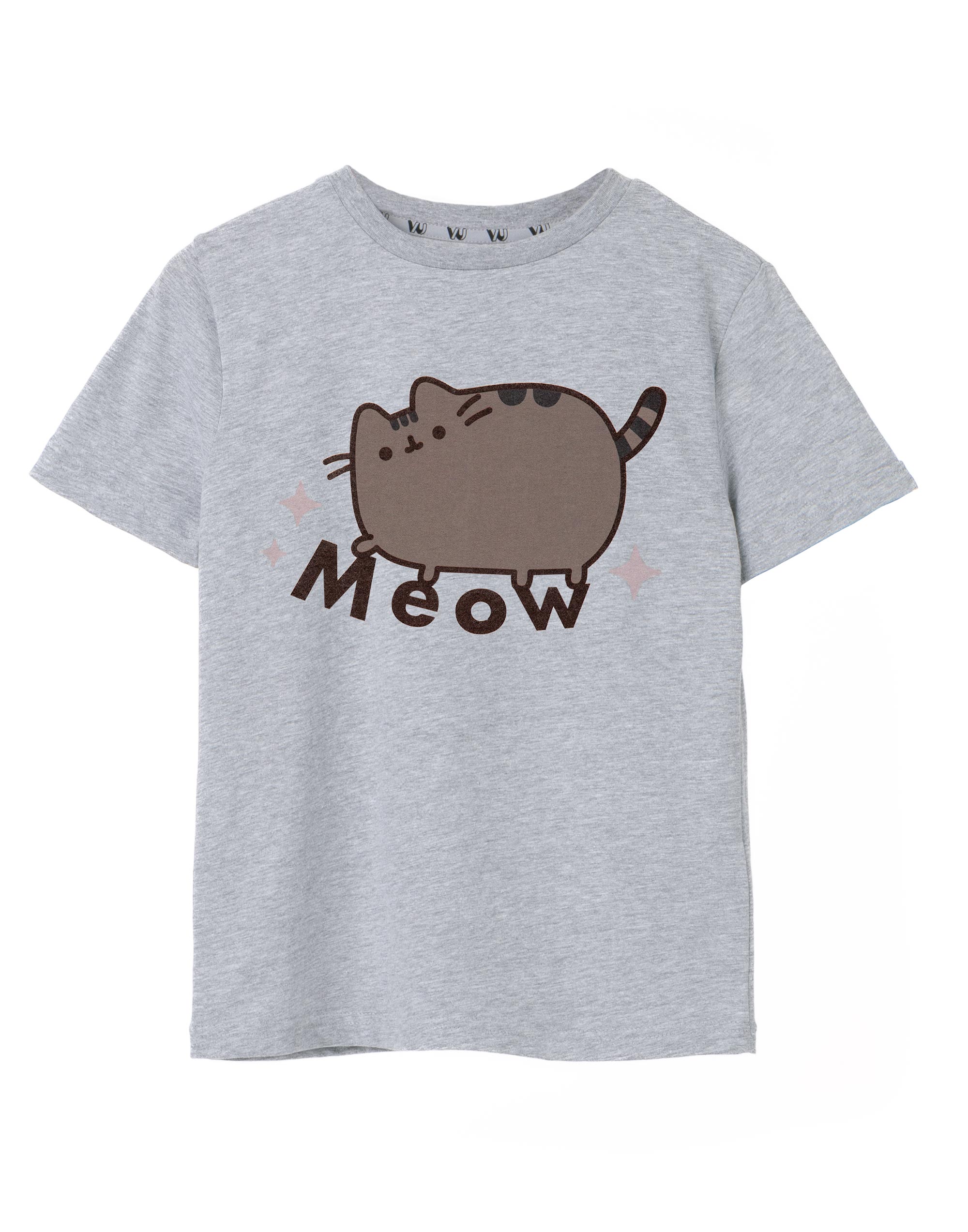 Футболка Pusheen Graues Miau Kurzarm от Mädchen