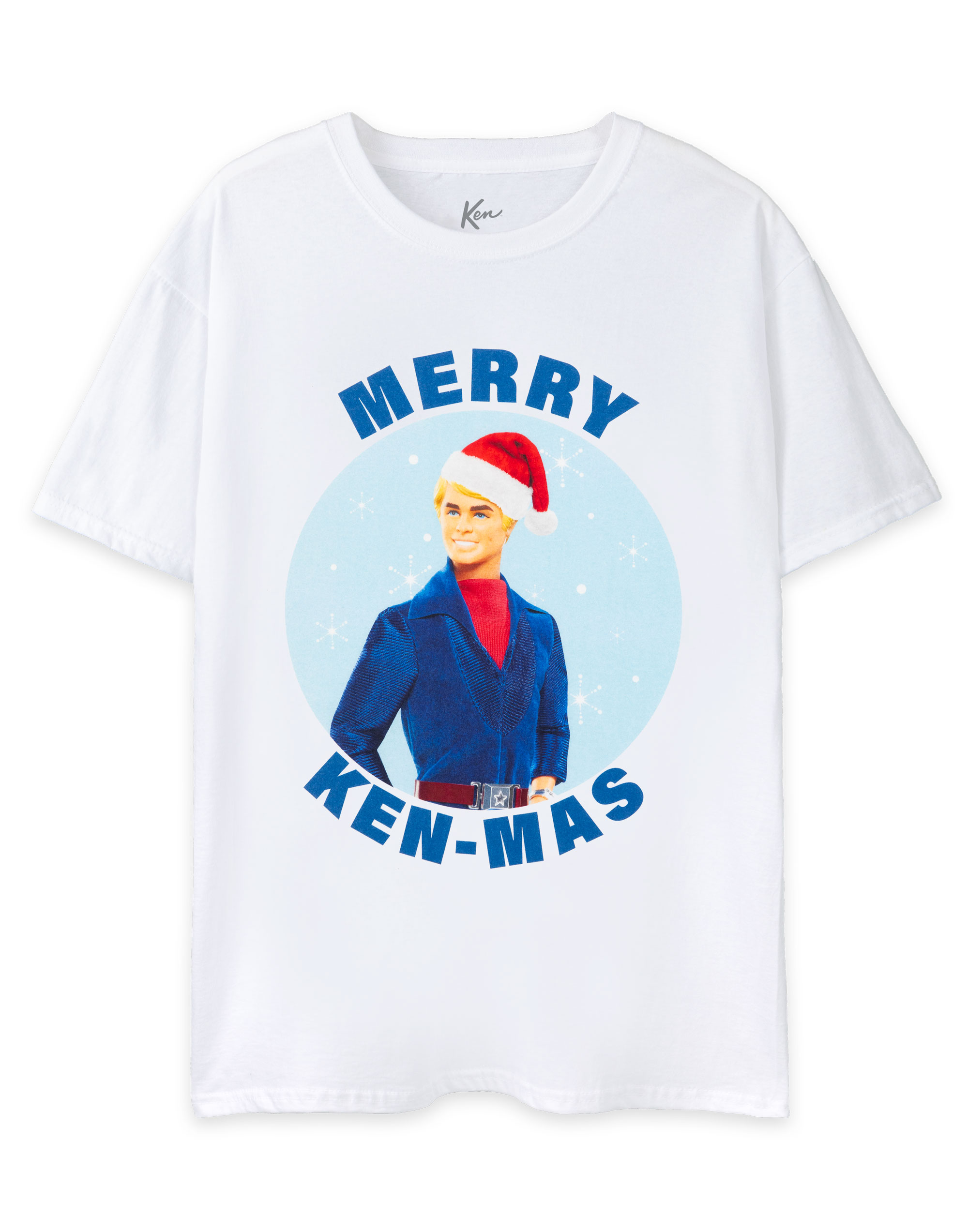 Футболка Barbie Weißes Ken Merry Kenmas с изображением Курцена Эрмелна Херрена