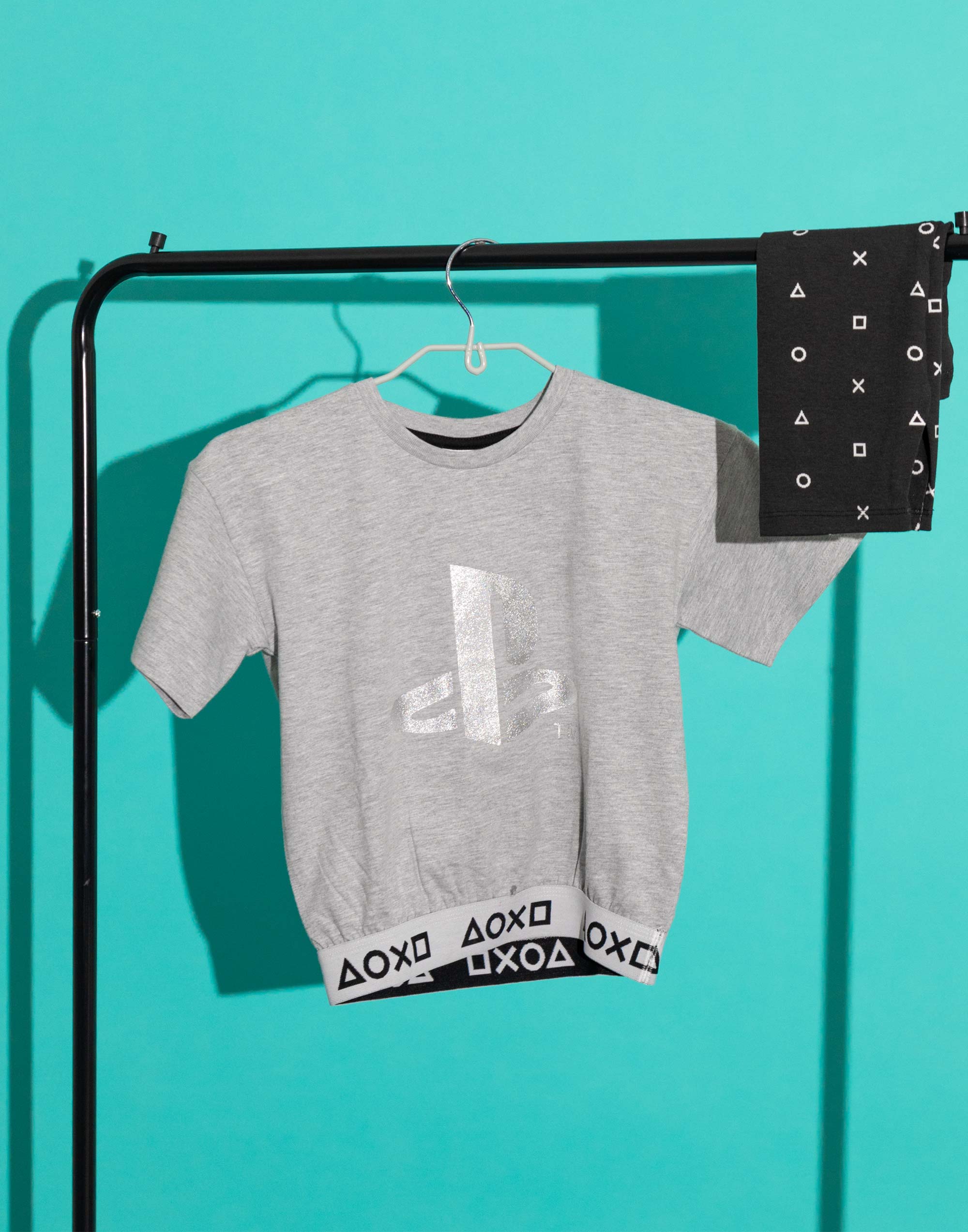 PlayStation White Logo Controller Symbols Short Sleeve Short Leg Pyjama Set - Picture 12 of 46