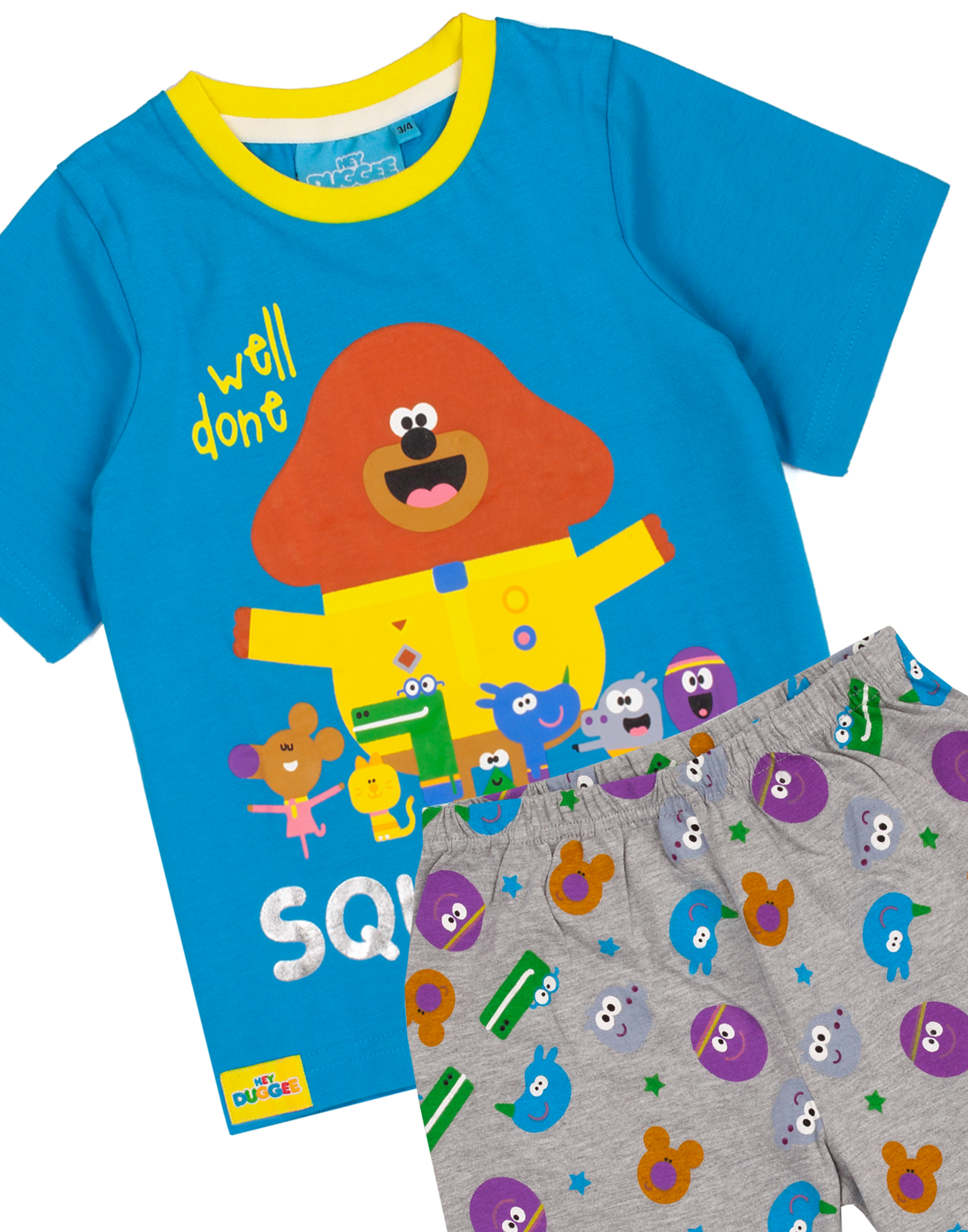 Pijama de pierna corta manga corta con estampado integral y colocación de personajes Hey Duggee Se - Imagen 16 de 35
