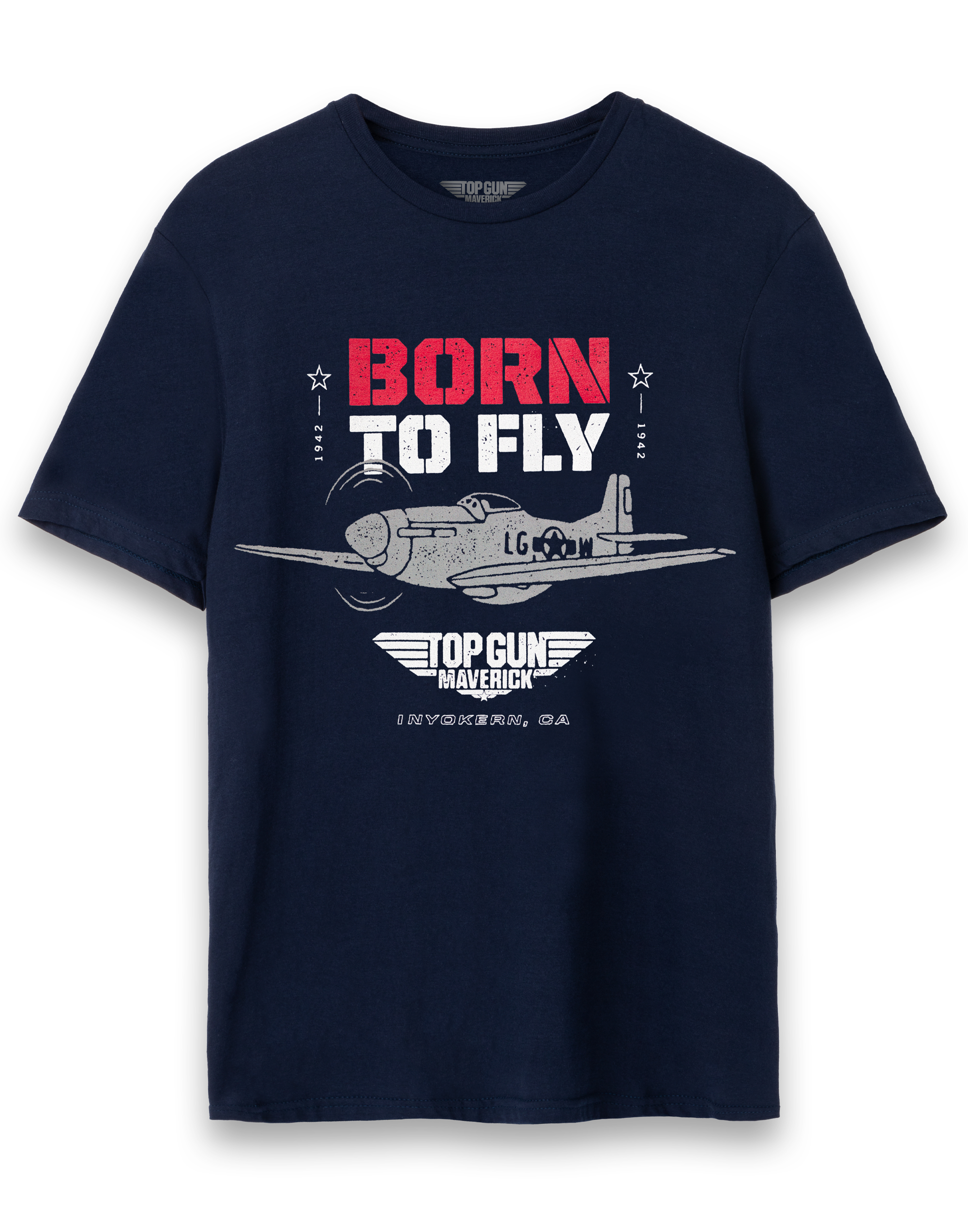 Футболка с графическим принтом Top Gun Blaues Born To Fly от mit kurzen для мужчин
