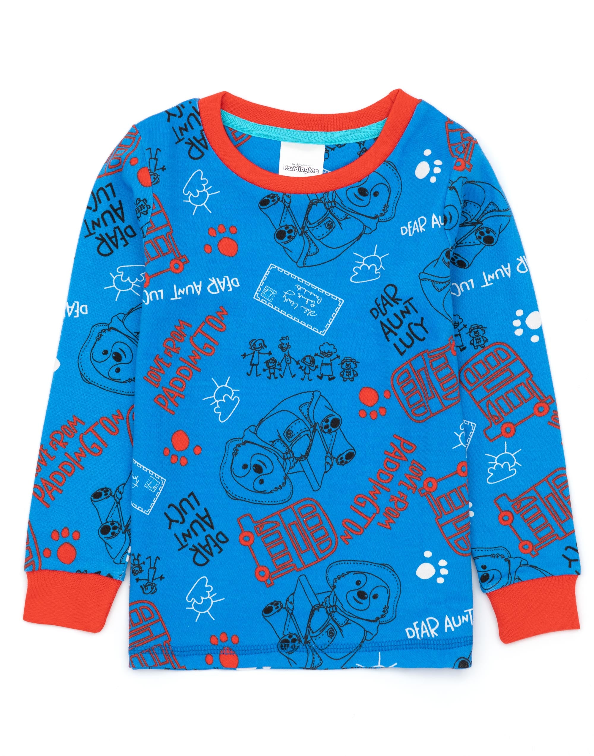 Paddington Bear Paddington Long Sleeve Long Leg Pyjama Set Unisex Kids - Picture 11 of 20