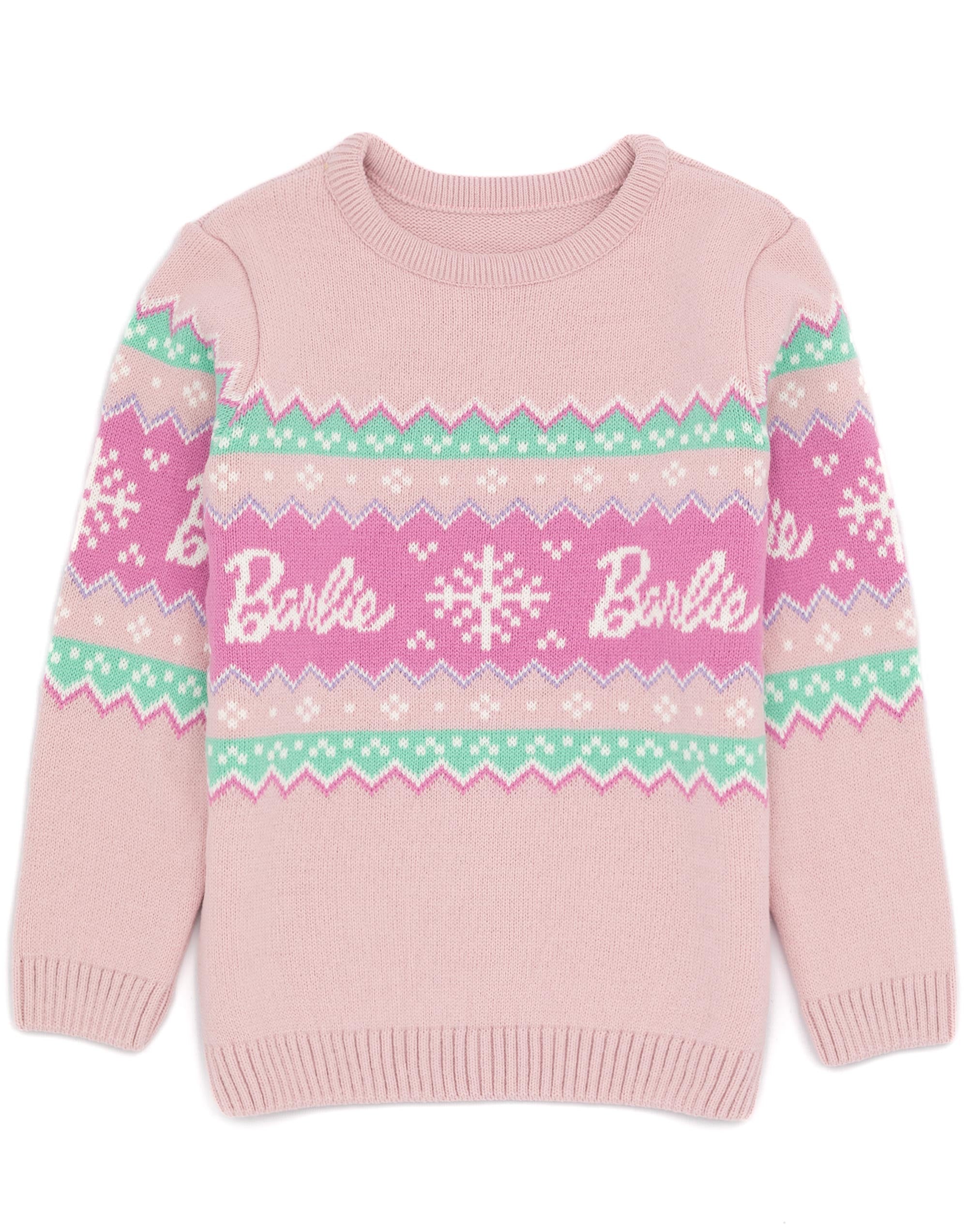 Барби Роза Логотип Barbie Weihnachtspullover Mädchen
