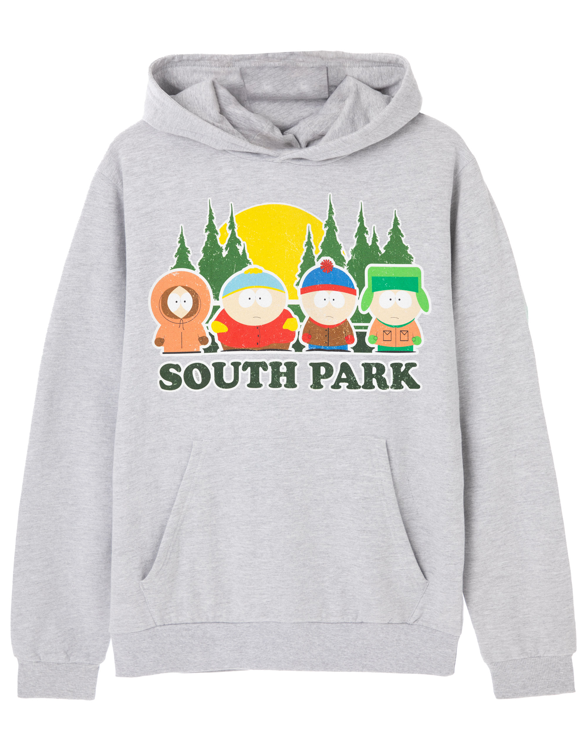 Толстовка с капюшоном South Park Grauer Four Line Up Herren