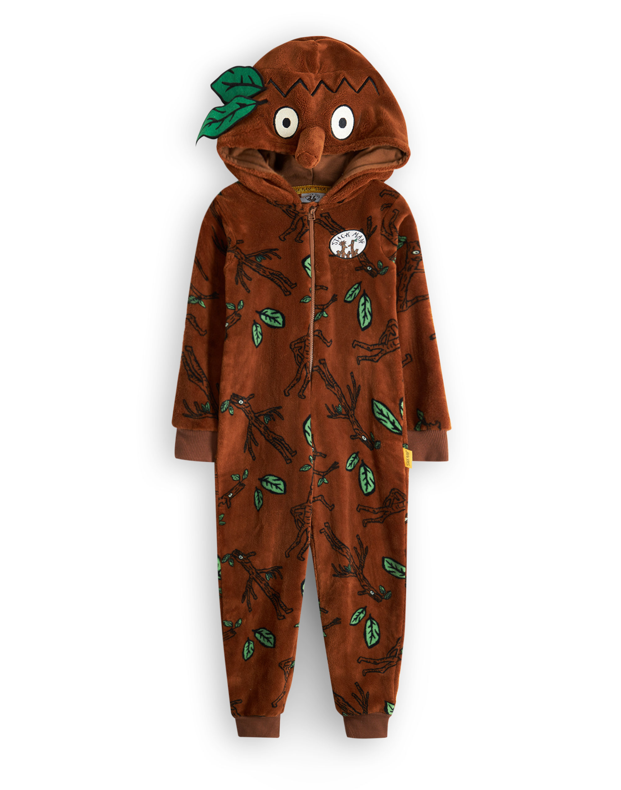 Pijama Gruffalo Niños | Stickman Woodland Marrón Traje para Dormir Todo en Uno - Imagen 10 de 57