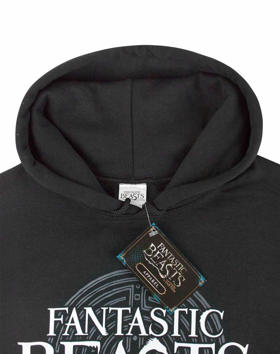Fantastic Beasts And Where To Find Them Black Logo Hoodie Mens - Picture 10 of 26