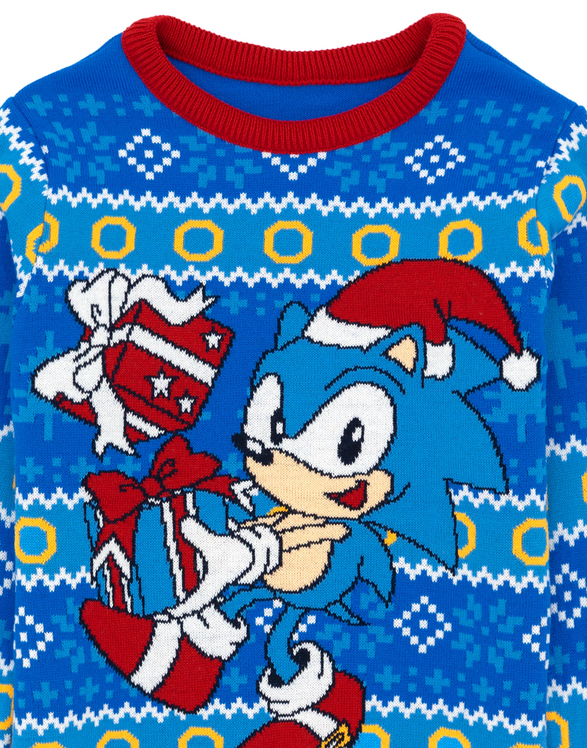 Sonic the Hedgehog Blue Sonic Christmas Jumper Boys - Picture 17 of 47